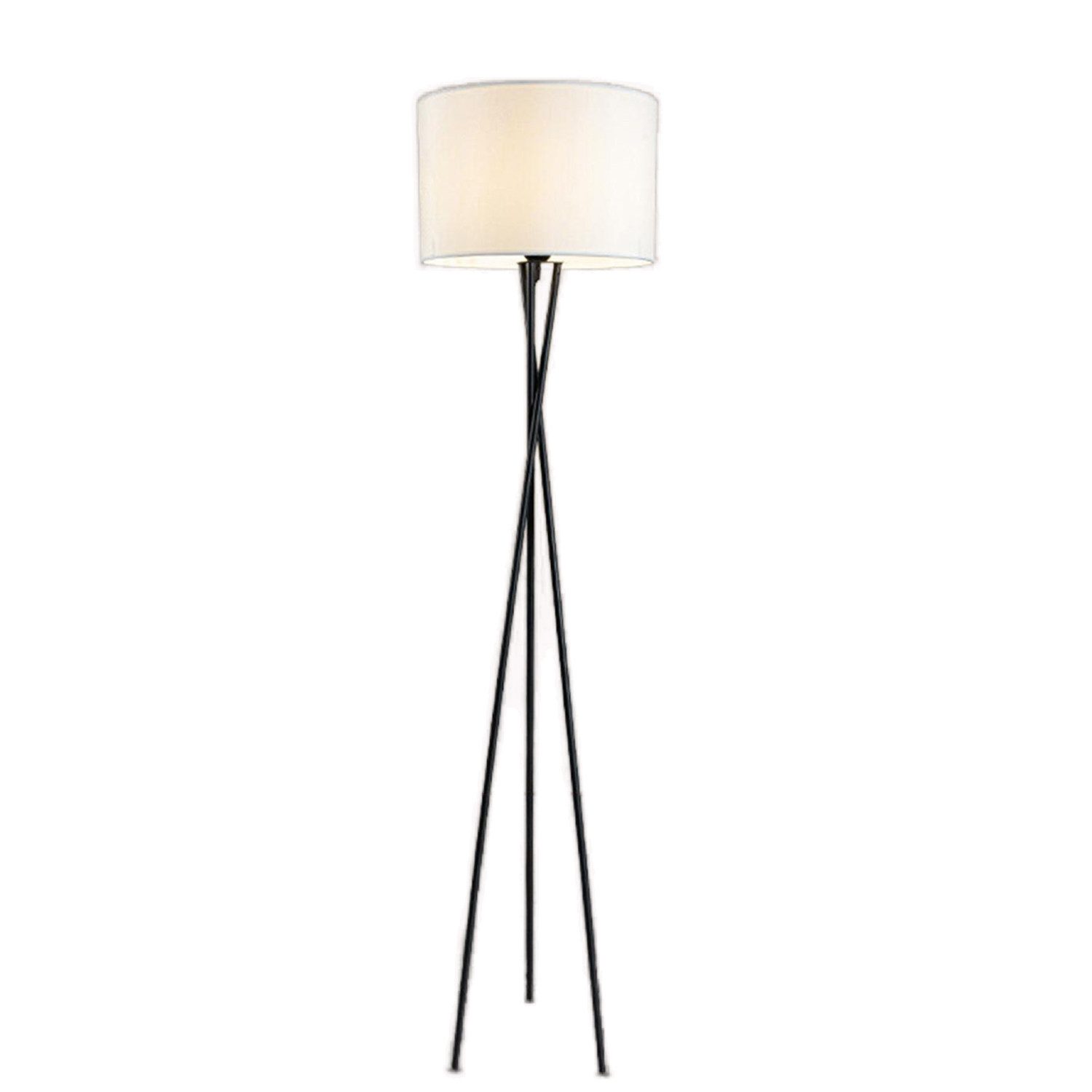 Stehlampe LED Stehlampe dimmbar Wohnzimmer Leselampe schwarz Standleuchte