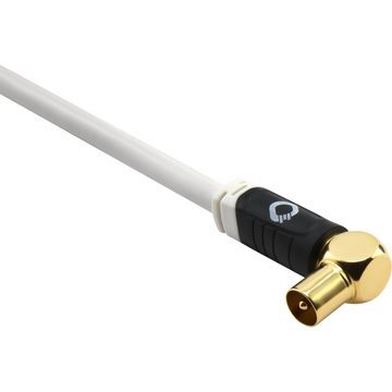 Oehlbach Transmission Edge Antennenkabel mit Winkelstecker Audio- & Video-Kabel, Antenne männlich, Antenne weiblich (75 cm)