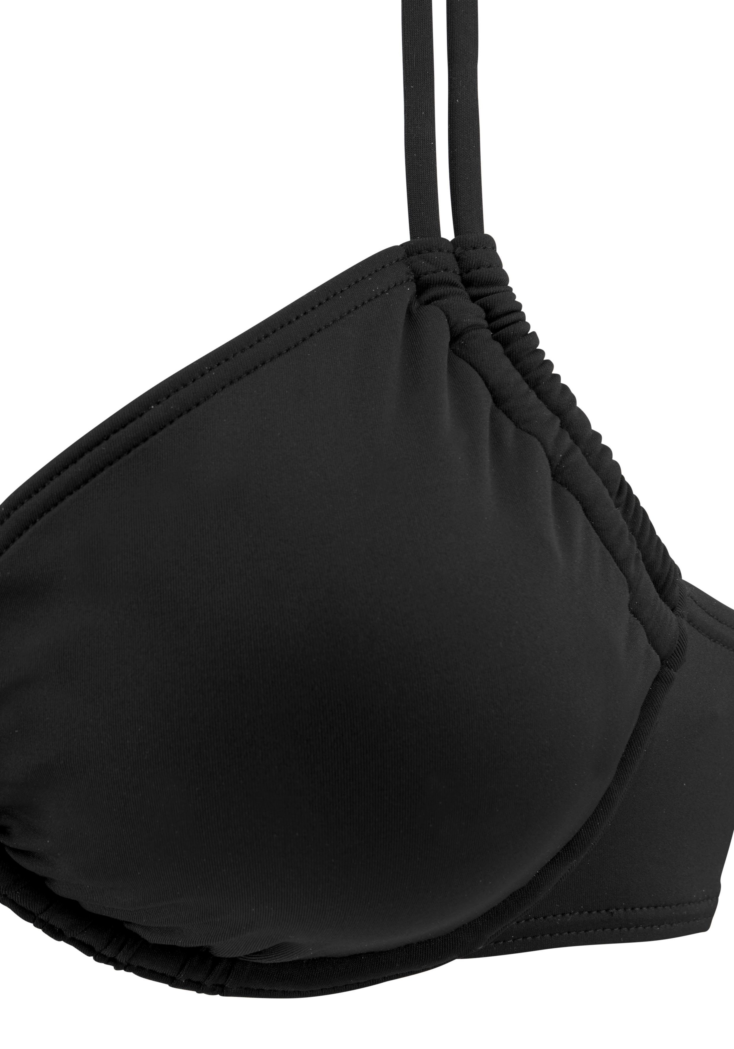 LASCANA Bügel-Bikini-Top Italy, seitlich zu raffen