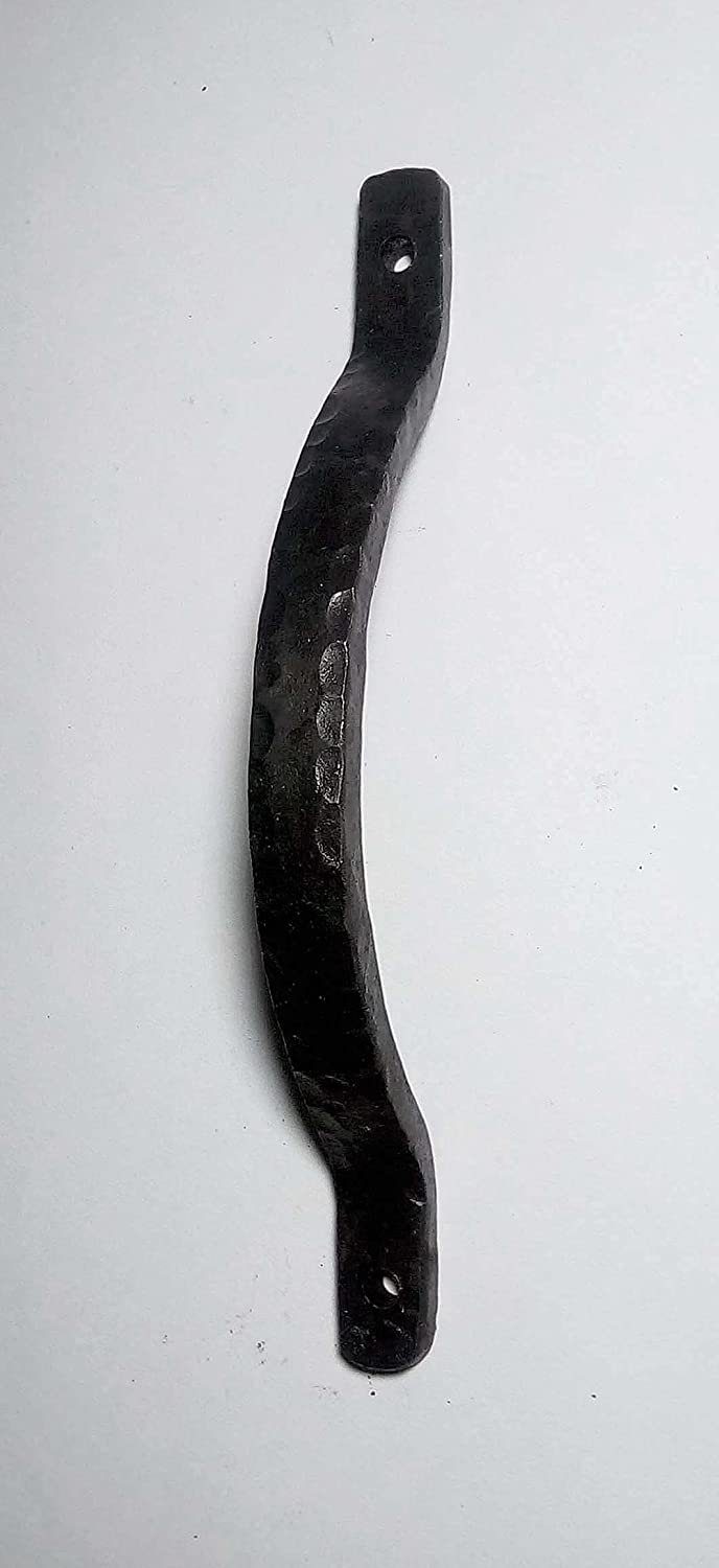 Ventano Stoßgriff Gussmeister Zieh-Stoßgriff, Türgriff aus Eisen geschmiedet mit typischer schwarzer Zunderschicht, EIH-0106, Stoßgriff außen