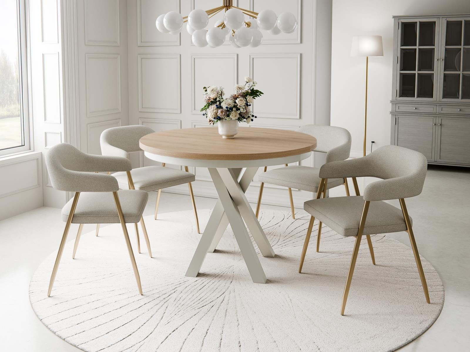 Compleo Esstisch Esszimmer, Modern, Japandi, Industrial - Küchentisch - Run günstig online kaufen