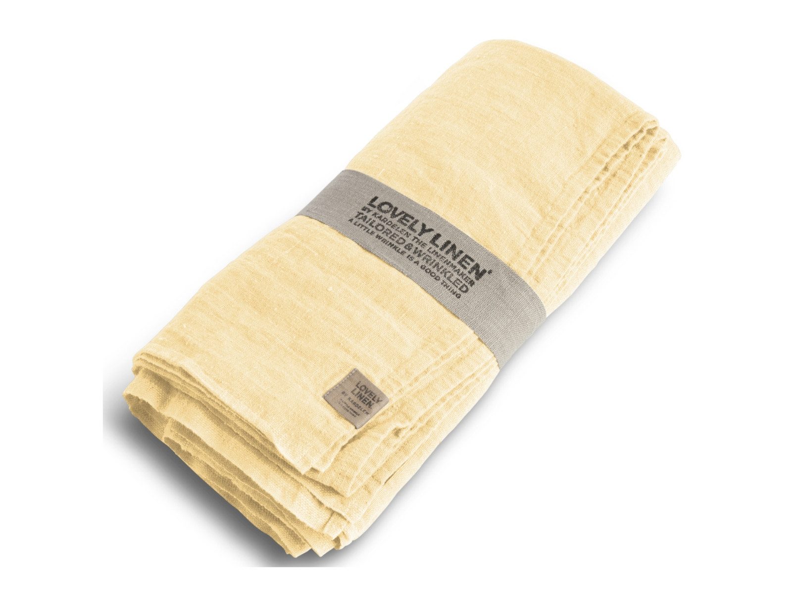 Lovely Linen Tischdecke Lovely Tischdecke lemon sorbet 145x250cm