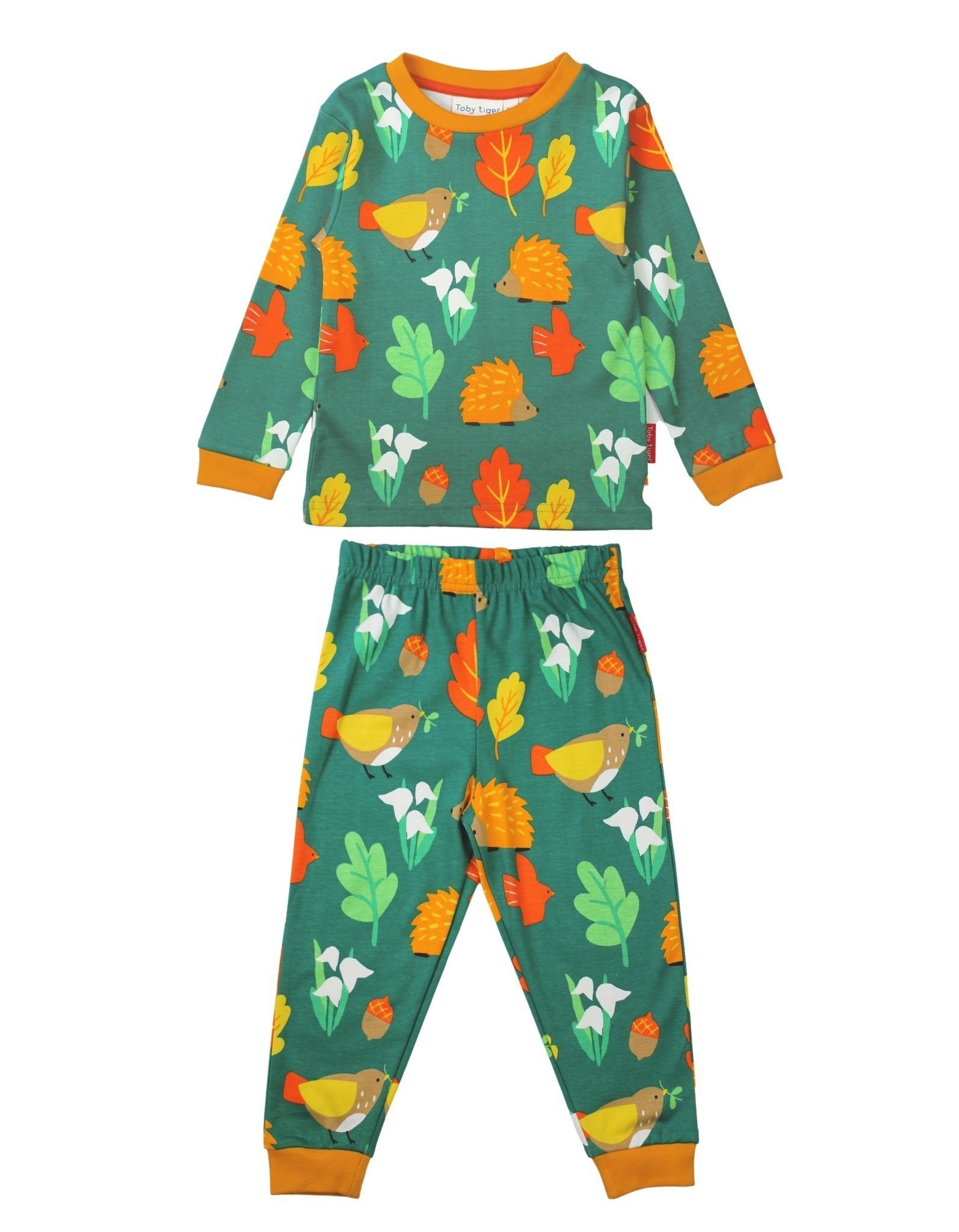 Schlafanzug Toby Schlafanzug Tiger Print mit Herbst