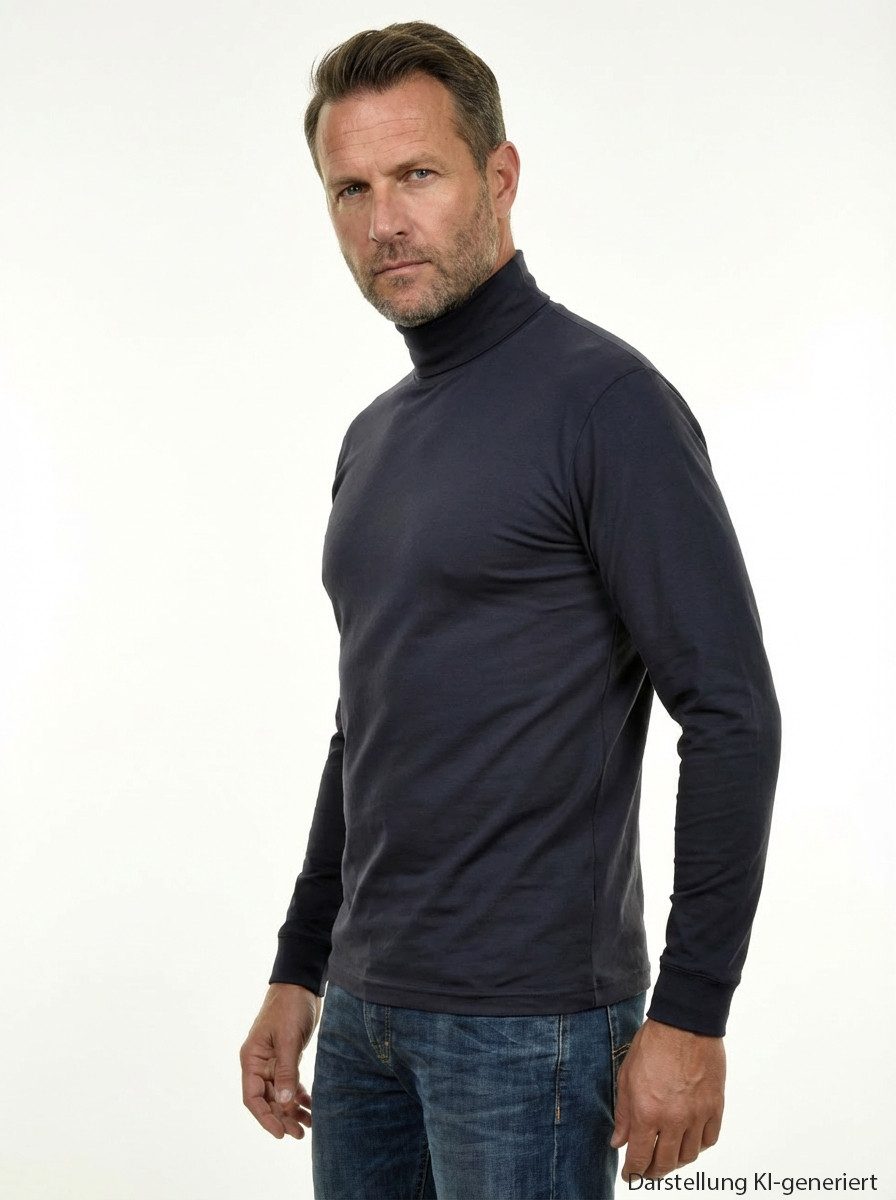 RAGMAN Longsleeve Basic aus feinstem Single-Jersey, hohe Formstbilität