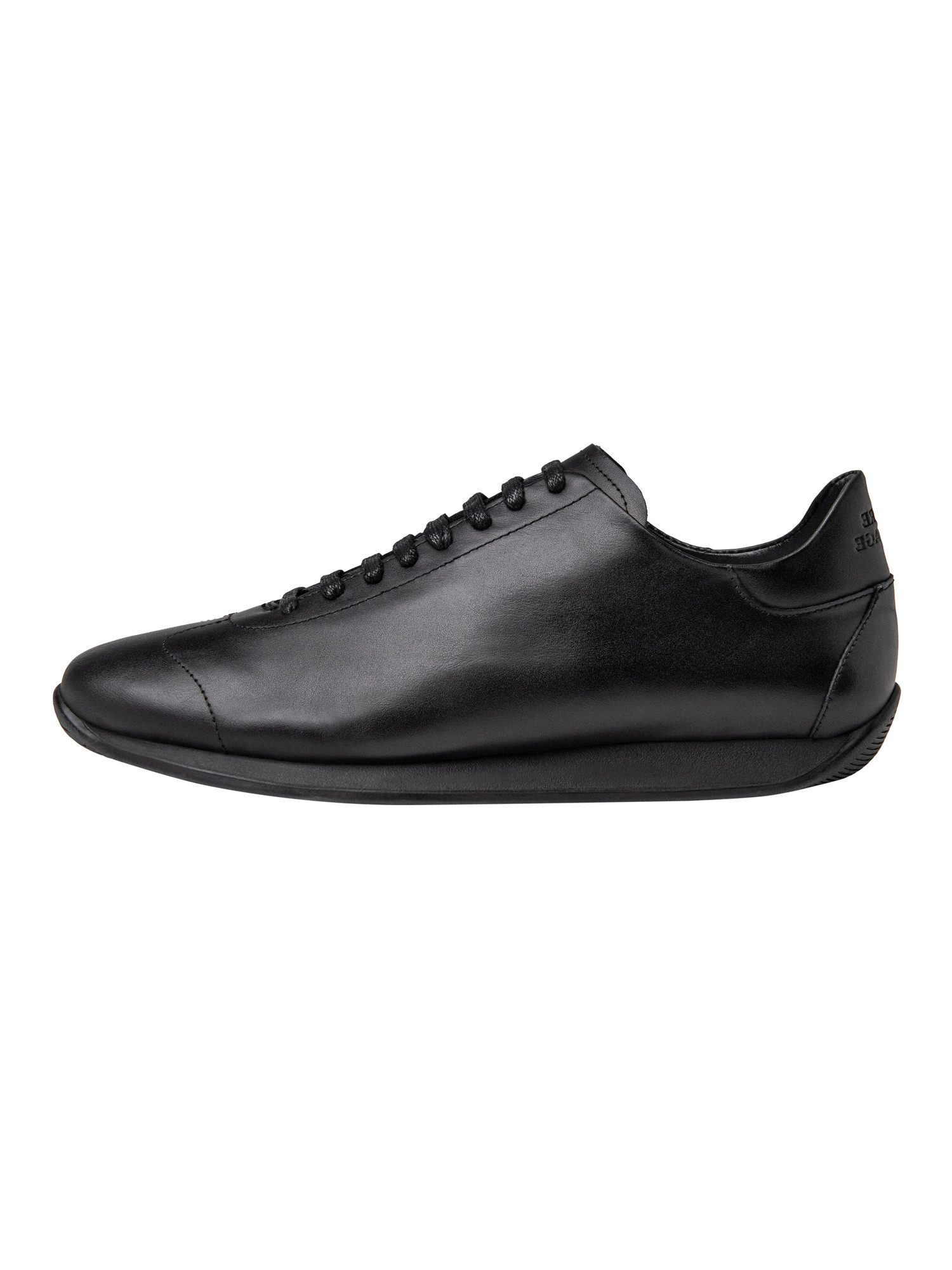 OMBRE Herren Sneakers aus Leder mit minimalistischem Design Schwarz 44 Sneaker (kein Set) in Unifarbe