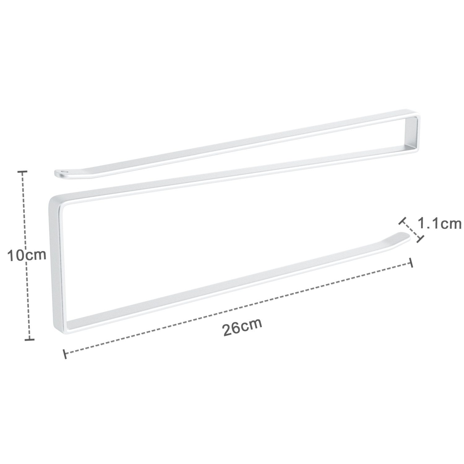 Intirilife Küchenrollenhalter, (2x Papierrollenhalterung in Weiß günstig online kaufen