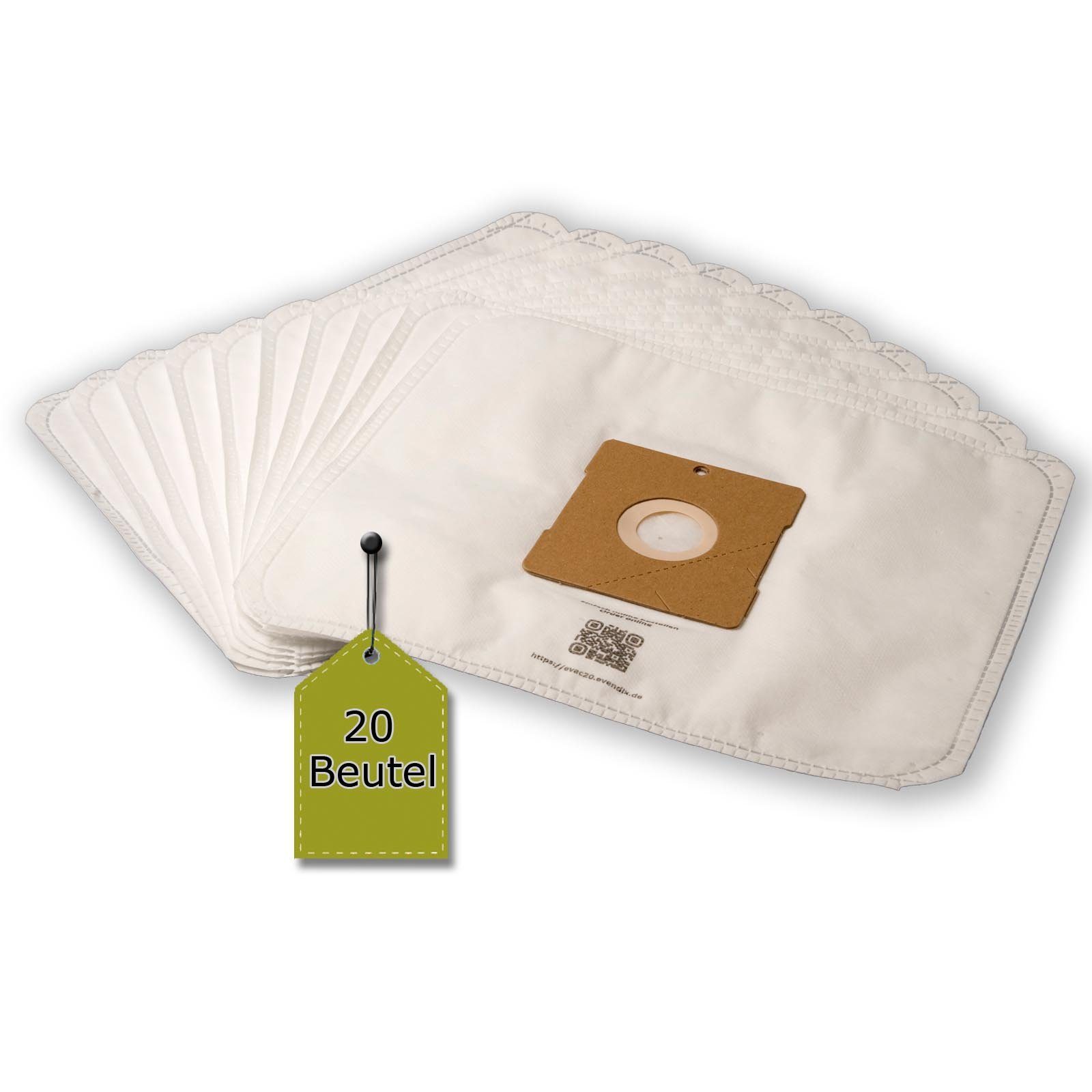 eVendix Staubsaugerbeutel 20 Staubsaugerbeutel passend für DELONGHI XTD 2060 E, passend für DELONGHI, 20 St., DELONGHI XTD 2060 E