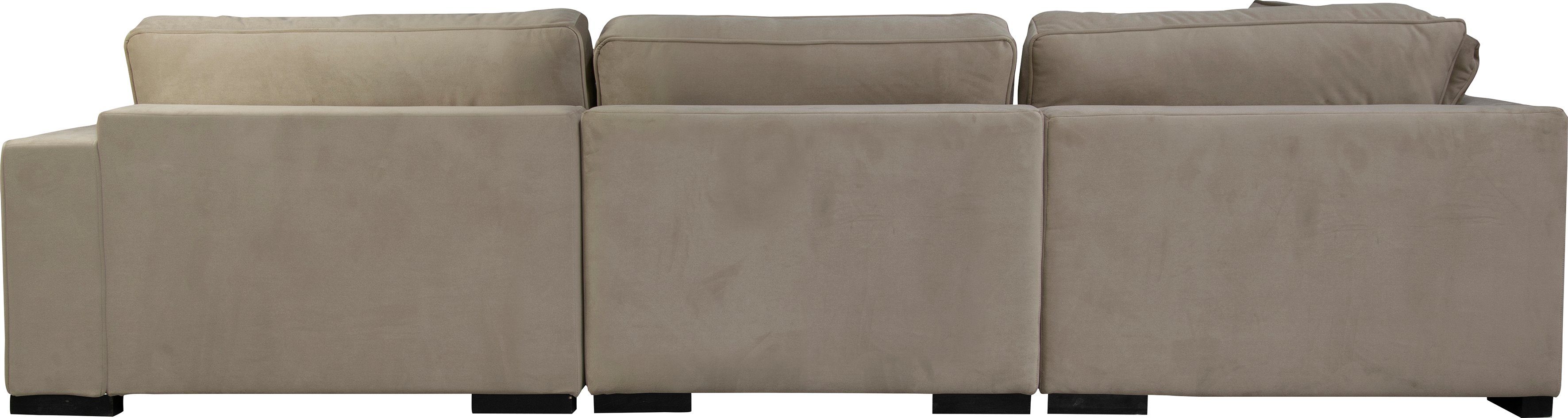 Home affaire Ottomane Skara L-Form, Lounge-Sofa mit Federkernpolsterung, in vielen Bezugsvarianten