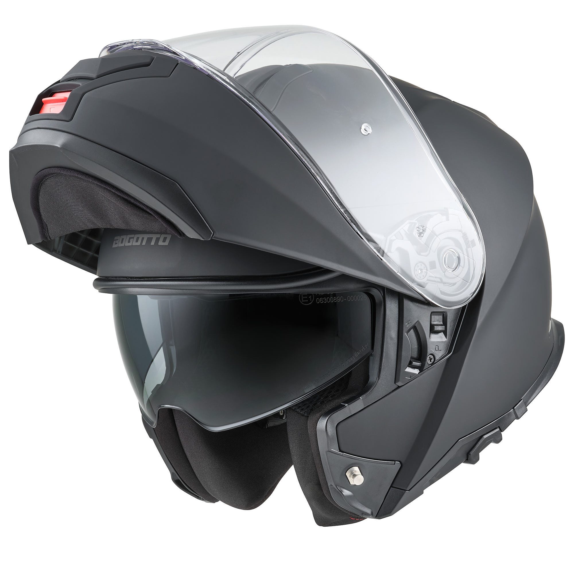 Bogotto Motorradhelm H272 Klapphelm, Vorbereitet Für Kommunikationssystem,geeignet Brillenträger,vorbe