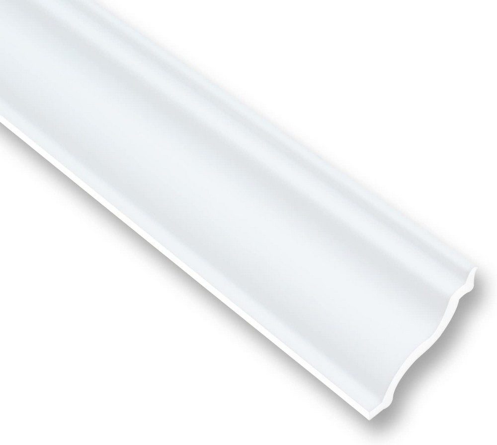 Thumbnail - MDEKOR Deckenleiste Styropor-Leisten XPS Stuckleisten Abschlussleiste Weiss Deckenleisten, 16 Meter /8 Leisten, 8-St.