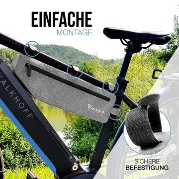 MIVELO Rahmentasche Fahrrad, Rahmen Oberrohrtasche, wasserdicht, 3L, umweltfreundliches Material