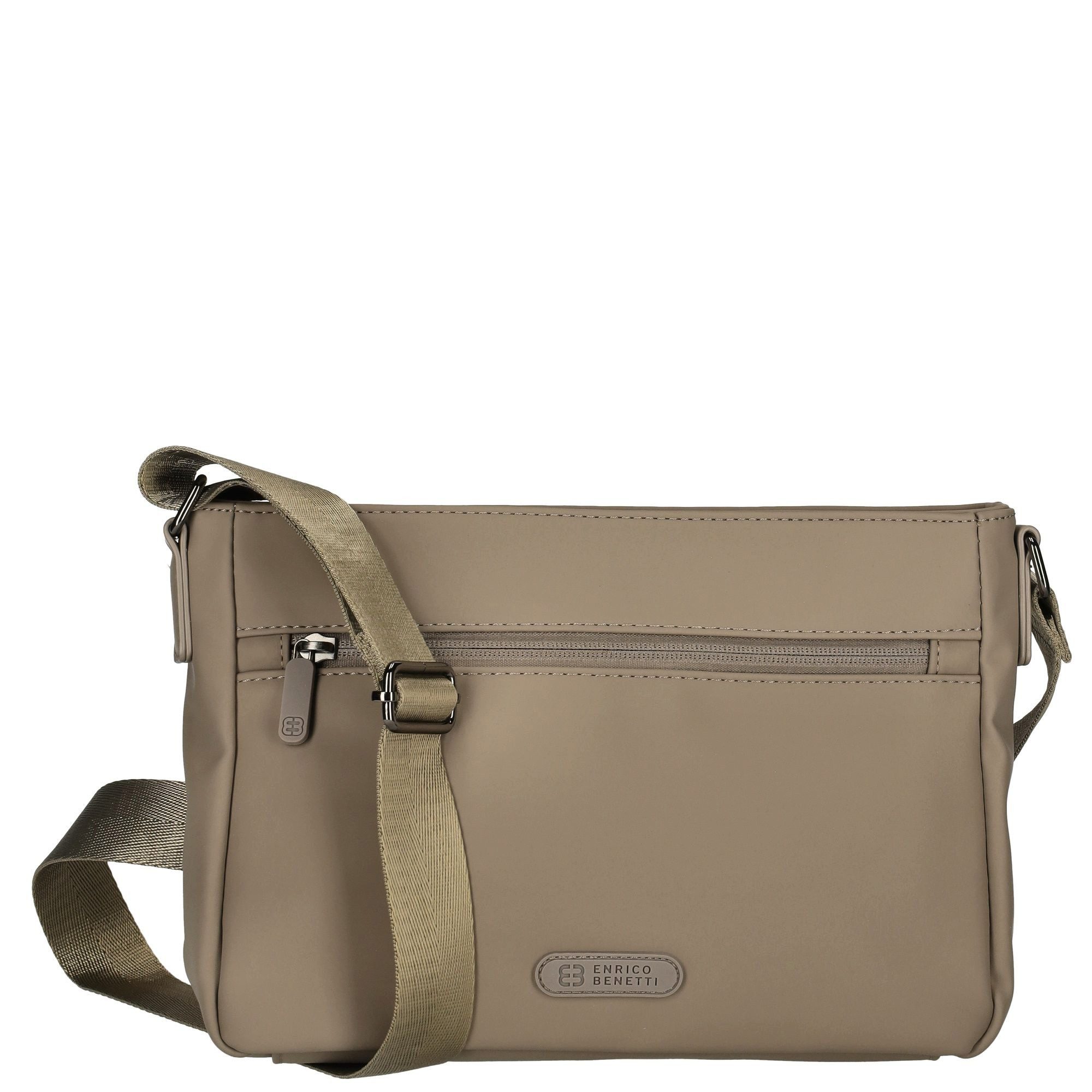 Christian Wippermann Umhängetasche Damen Tasche Schultertasche Umhängetasche Crossover Bag (einzeln), Leder Optik Handtasche Schwarz