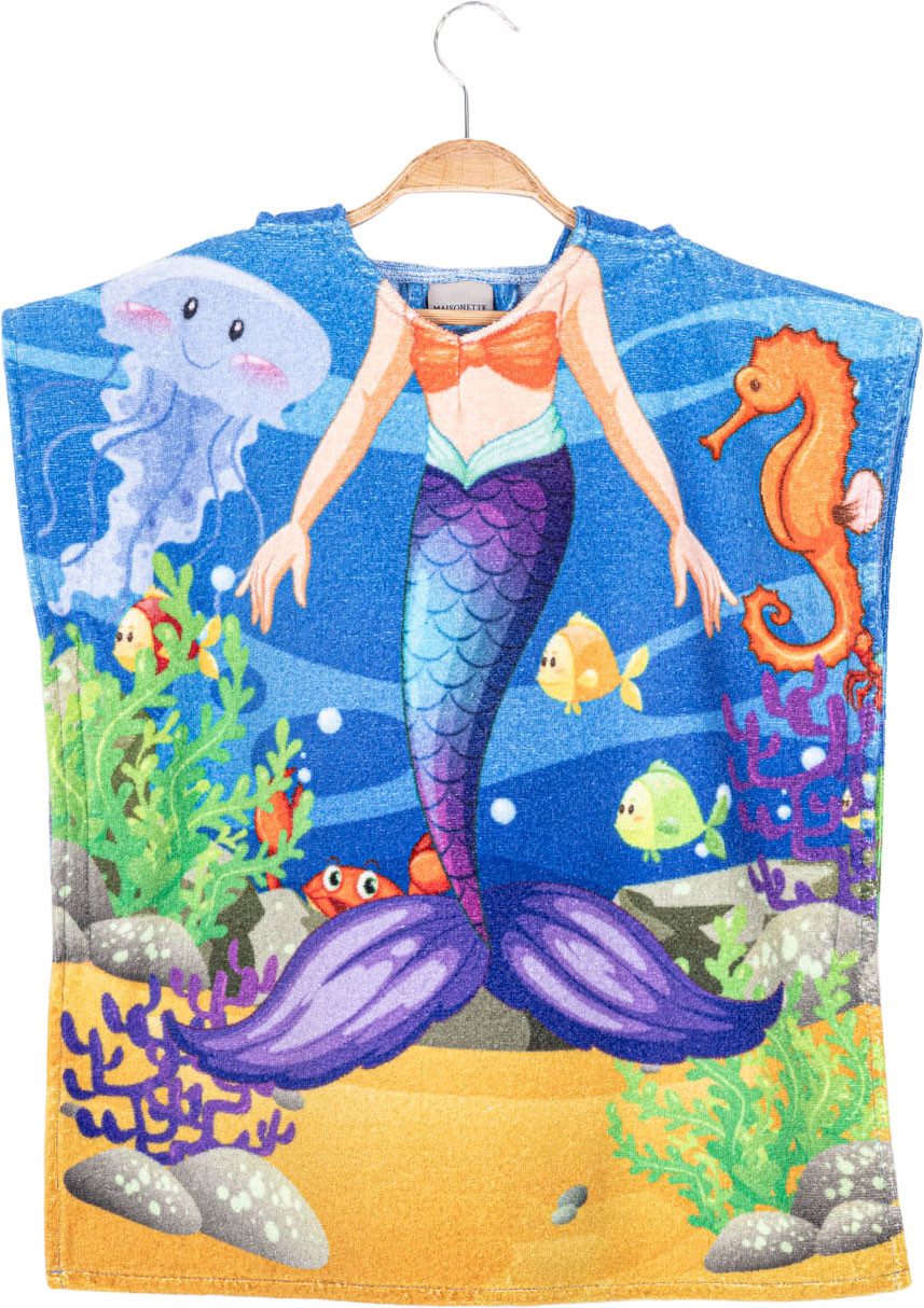 Egeria Badeponcho Mermaid, Baumwolle, one size