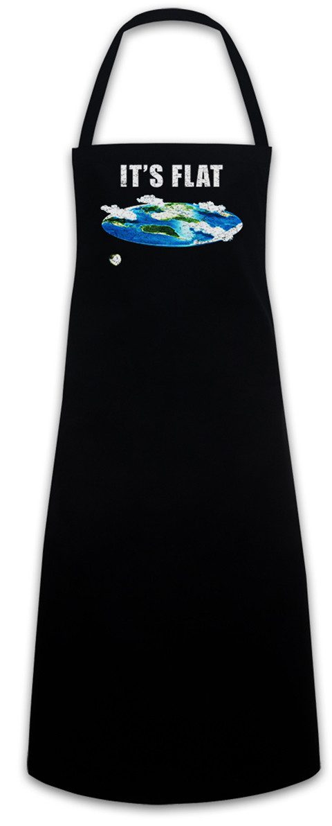 Urban Backwoods Kochschürze Flat Earth IV Grillschürze Society Symbol Logo Erde Scheibe Flache