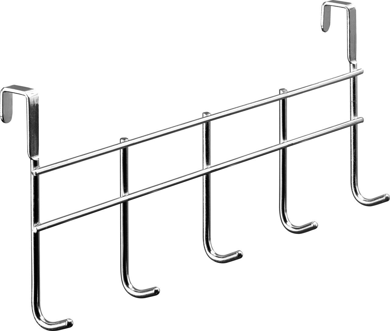 Hettich Garderobenleiste Hettich Türgarderobe 5 Haken 37,5 x 16,5 x 9,5 cm