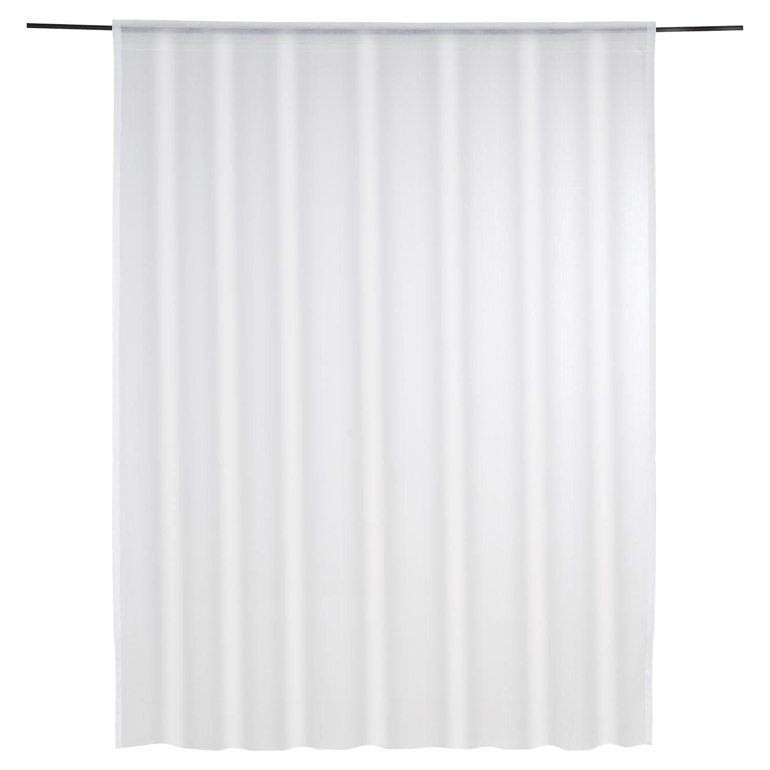 Verdi Gardine KIRELLA, 300 x 175 cm, Weiß, Polyester, Einfarbig (1 St), Stangendurchzug, Polyester