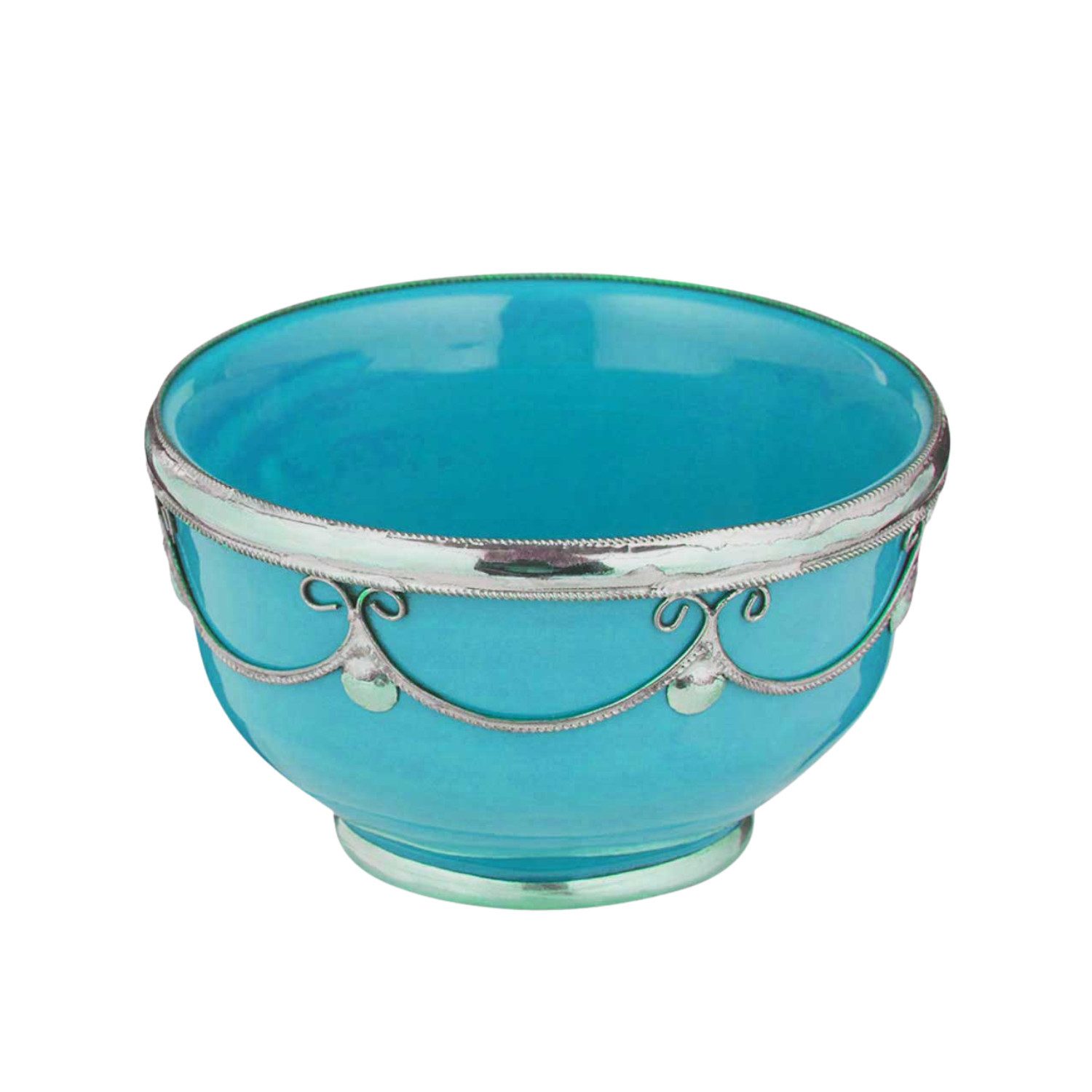 Marrakesch Orient & Mediterran Interior Dipschale Orientalische Keramik Fingerfood Schale Miranda Blau, Keramik, (1-tlg), Handarbeit