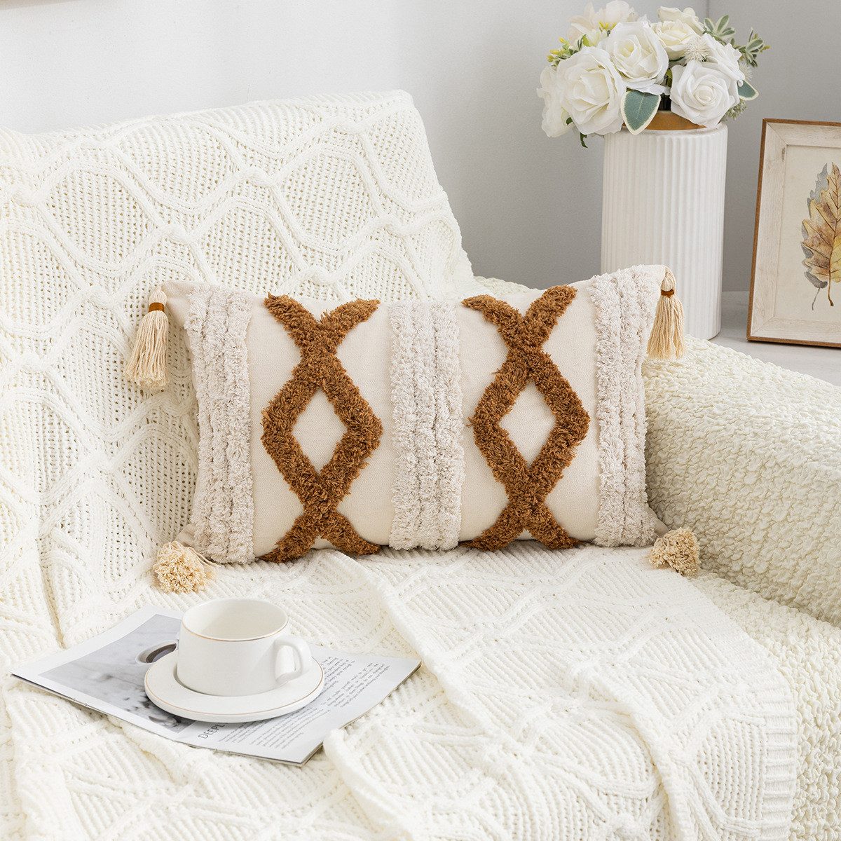 BYSURE Kissenbezug F13WH00115, (2 Stück), Boho günstig online kaufen