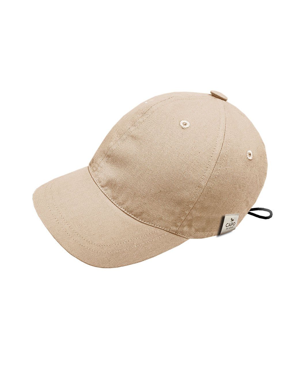 CAPO Baseball in Europe Canvas, Cap Germany, 6-teilig Baseballcap, kbA Made in sand Bio-Baumwolle Made