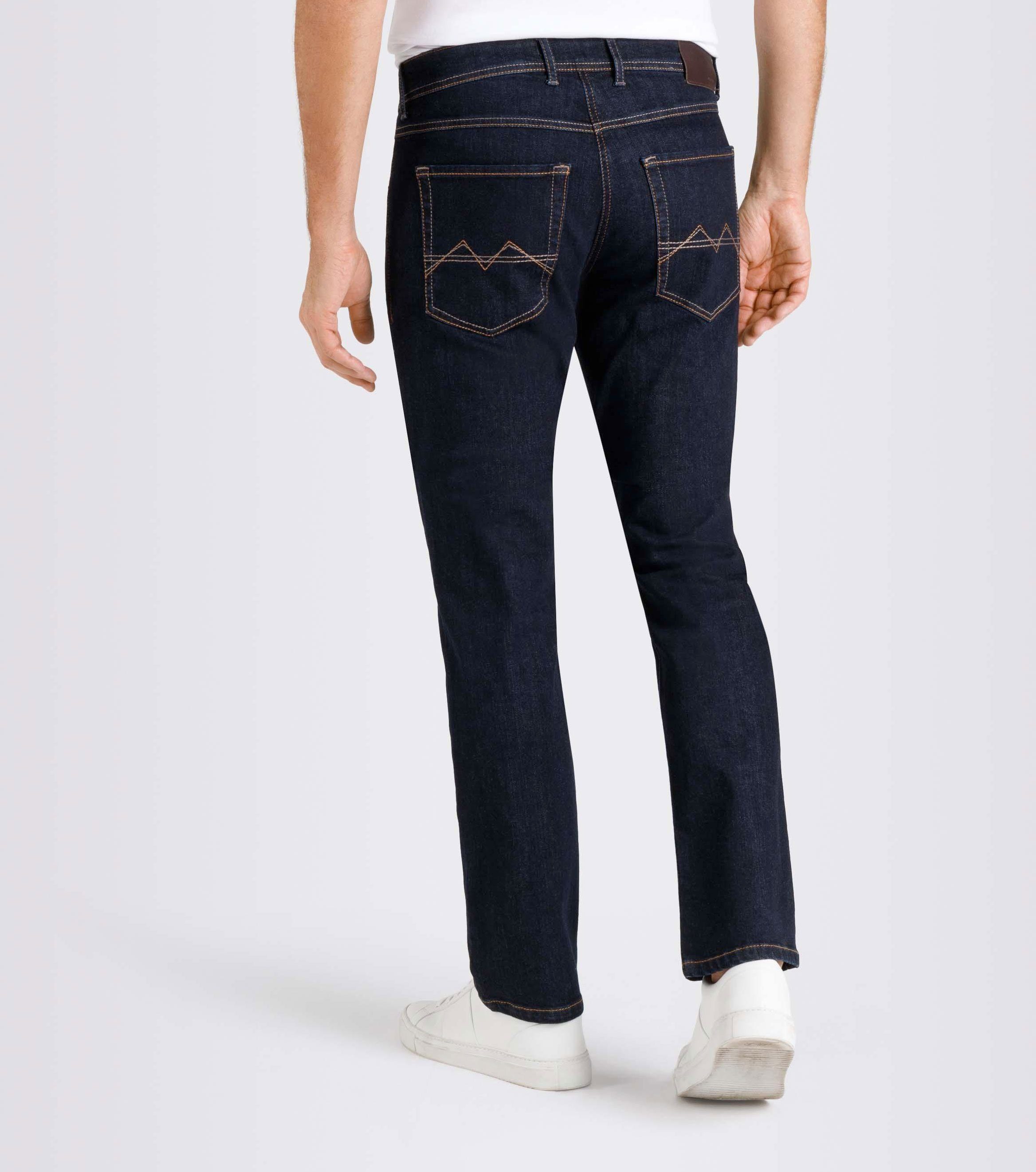 Arne Rinsed Denim MAC 5-Pocket-Jeans Dark Stretch Blue