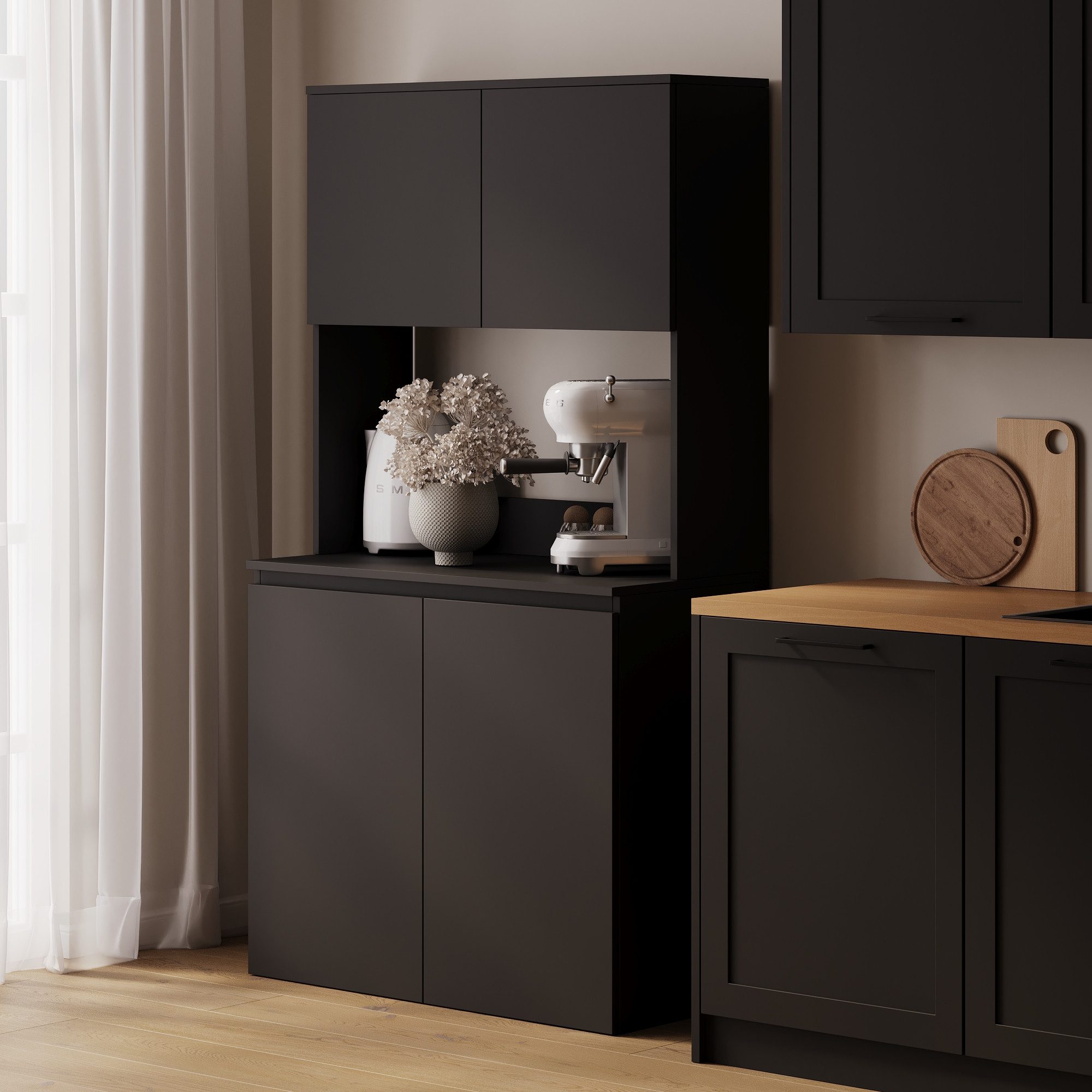 Platan Room Küchenbuffet Küchenschrank Buffetschrank ESTER günstig online kaufen