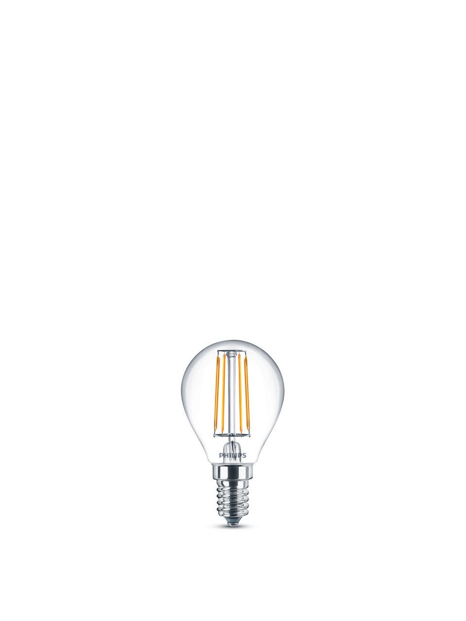 Philips LED-Leuchtmittel Philips LED-Leuchtmittel Filament Tropfenform P45, Nicht dimmbar nicht Smart Home-fähig