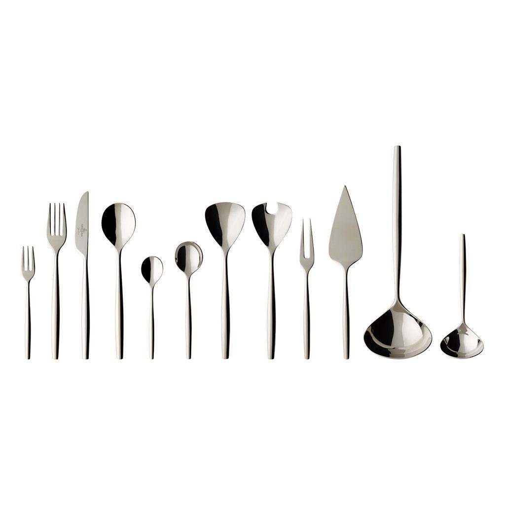 Villeroy & Boch Signature Besteck-Set MetroChic Tafelbesteck 70tlg. (70-tlg), 12 Personen, Edelstahl, Edelstahl, 70 Stck, spülmaschinenfest