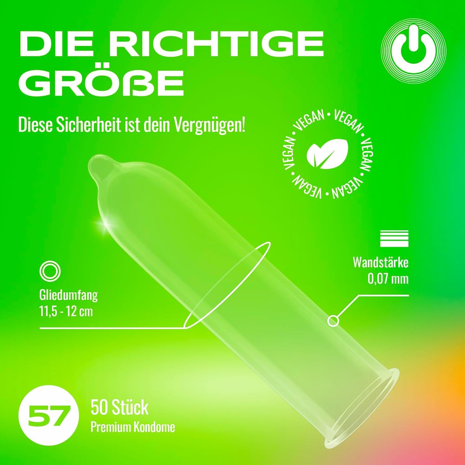ON Condoms Kondome ONsize verschiedene Größen, perfekte Passform, Moderne Marke, faires Kondom