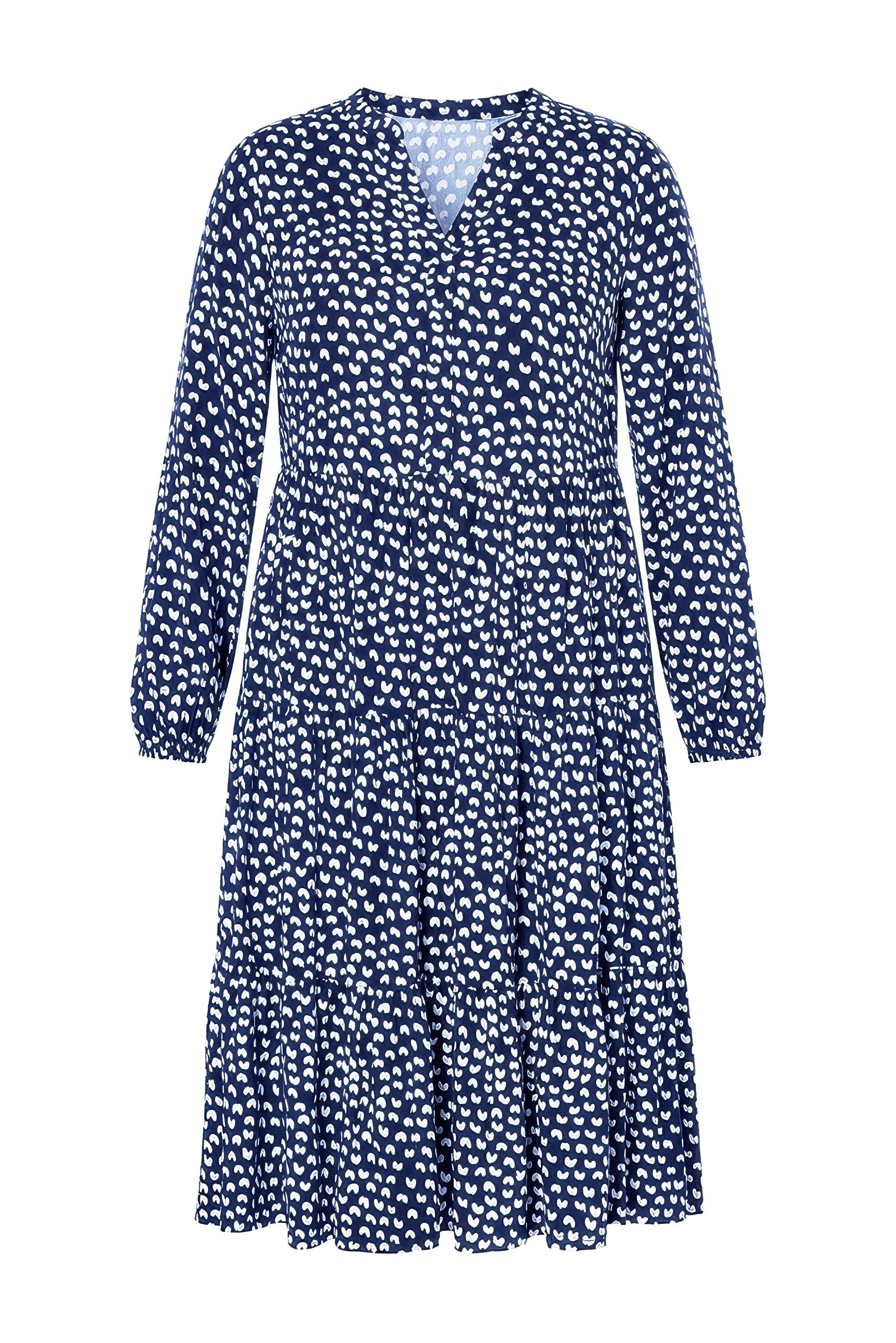 Studio Untold Maxikleid Maxikleid A-Line Black&White-Print günstig online kaufen