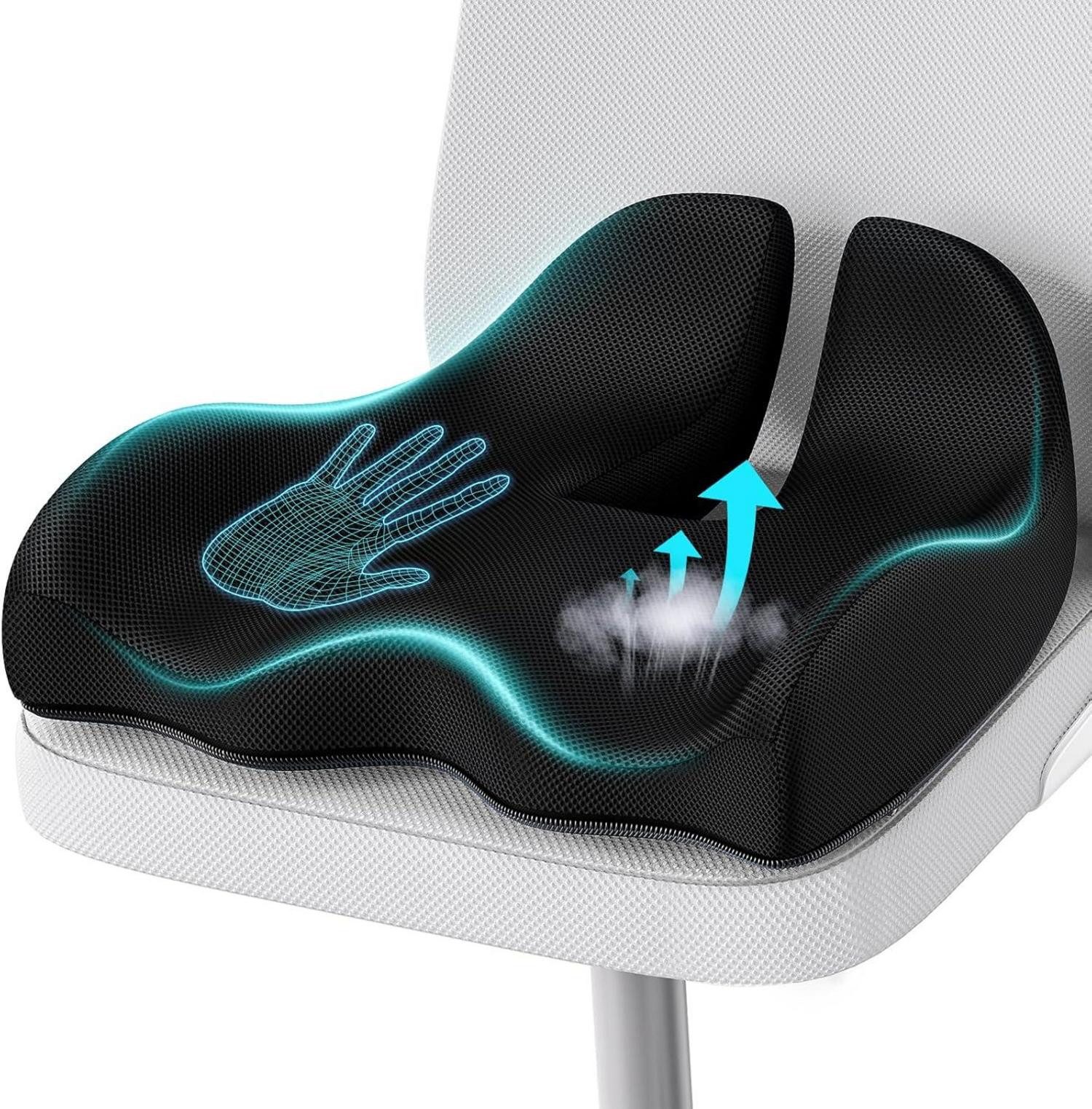 LuxusKollektion Sitzkissen Orthopädisches Memory Foam Sitzkissen günstig online kaufen