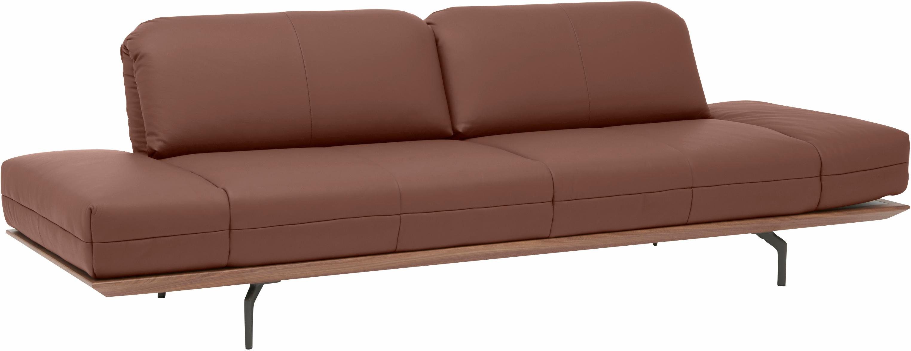 hülsta sofa 3-Sitzer hs.420, in 2 Qualitäten, Holzrahmen in Eiche Natur oder Nußbaum, Breite 232 cm