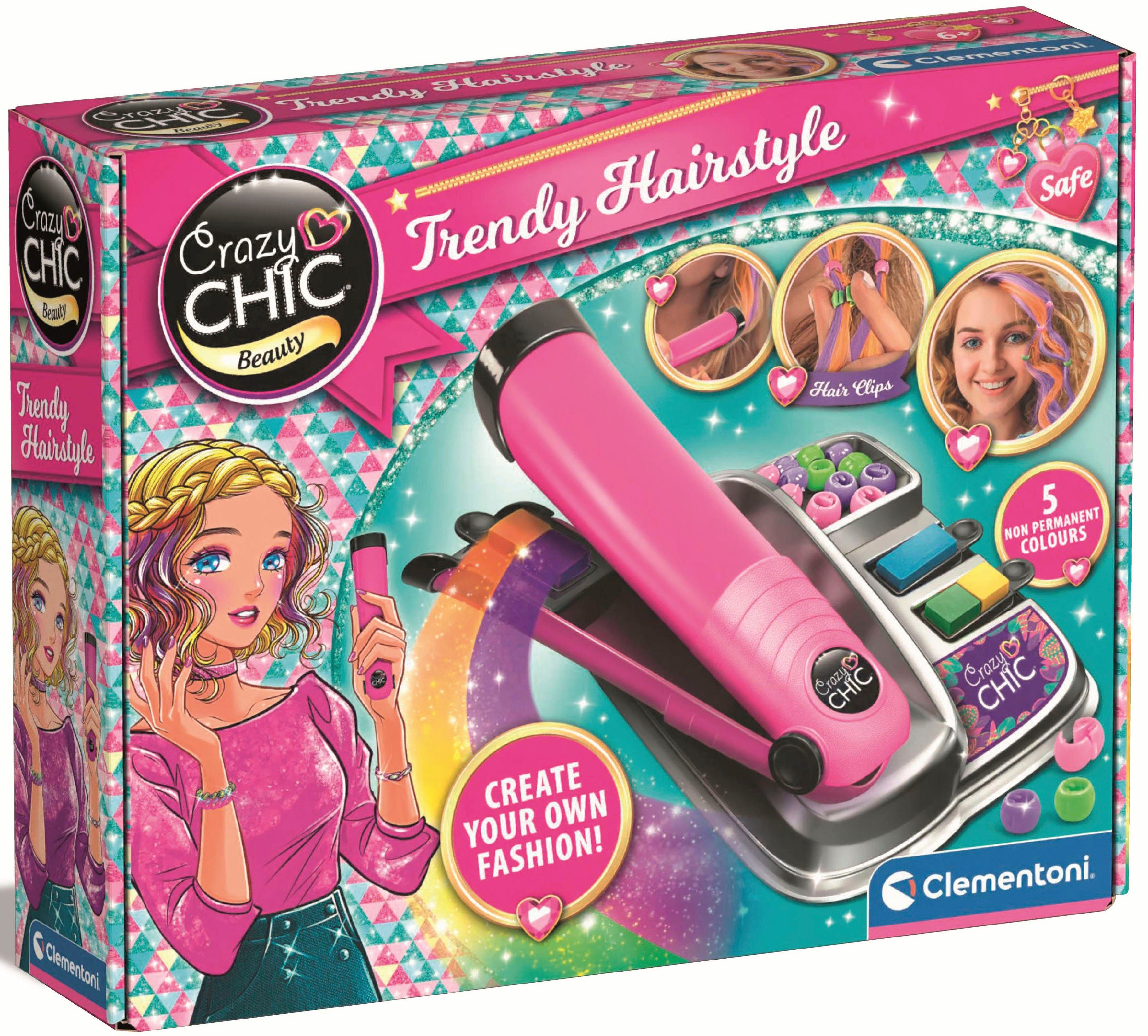 Clementoni® Kreativset Crazy Chic, Farb-Hairstyler