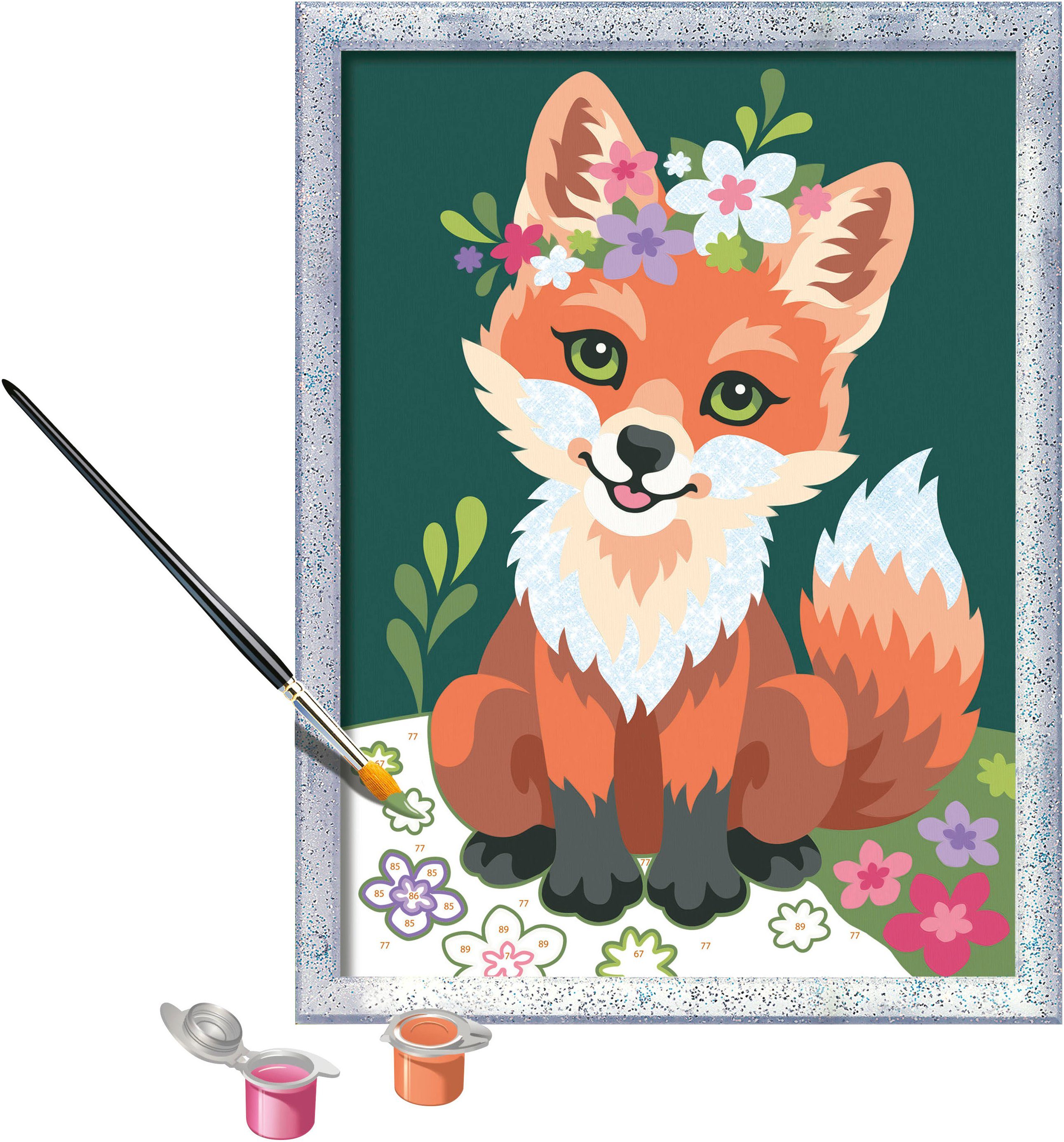 Ravensburger Malen nach Zahlen Blumiger Fuchs, Made in Europe