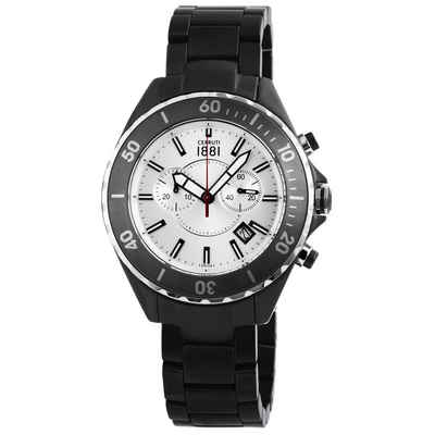 Cerruti 1881 Chronograph CRA077Z211H, (1-tlg), Keramikarmband