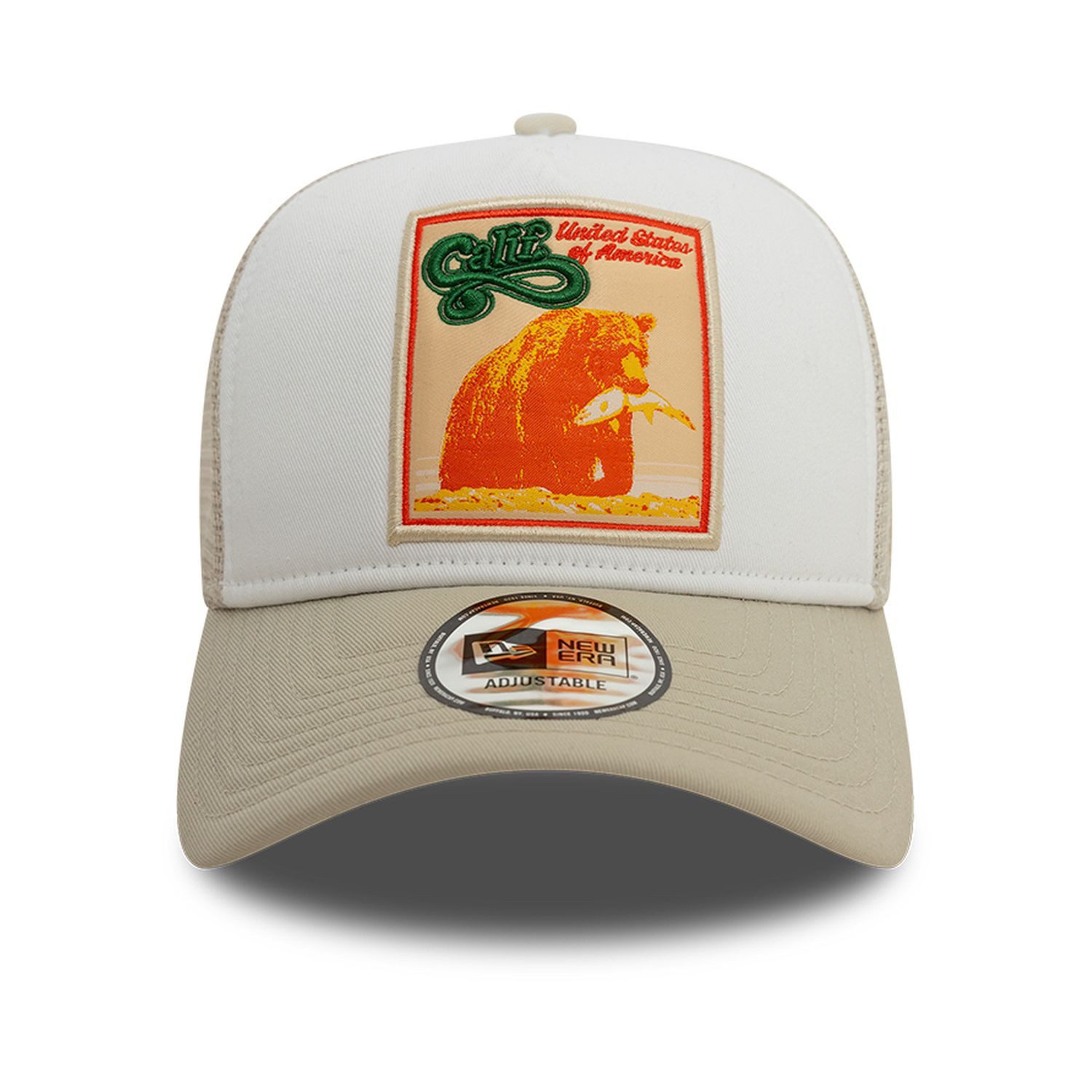 New Era Trucker Cap AFrame Trucker CALIFORNIA PATCH