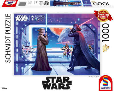 Schmidt Spiele Puzzle »Obi Wan's Final Battle«, 1000 Puzzleteile, Made in Europe