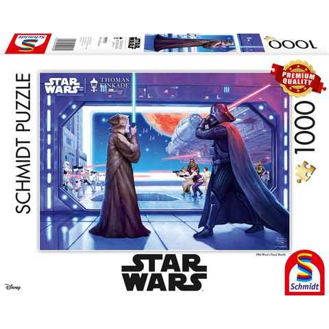 Schmidt Spiele Puzzle Obi Wan's Final Battle, 1000 Puzzleteile, Made in Europe