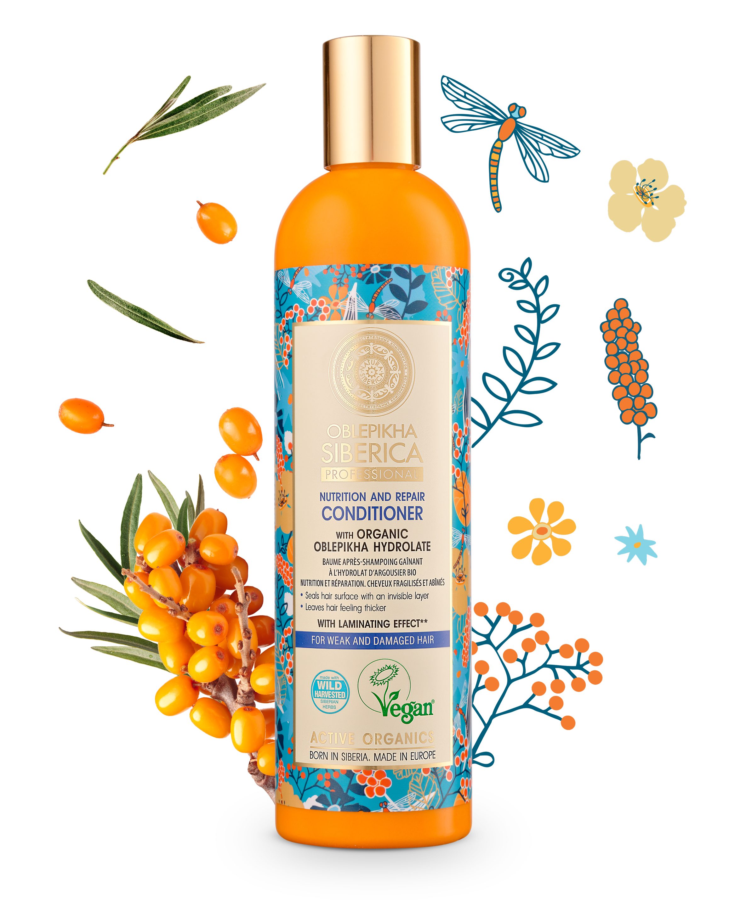 Natura Siberica Haarspülung Oblepikha Hair Conditioner for Weak and Damaged Hair
