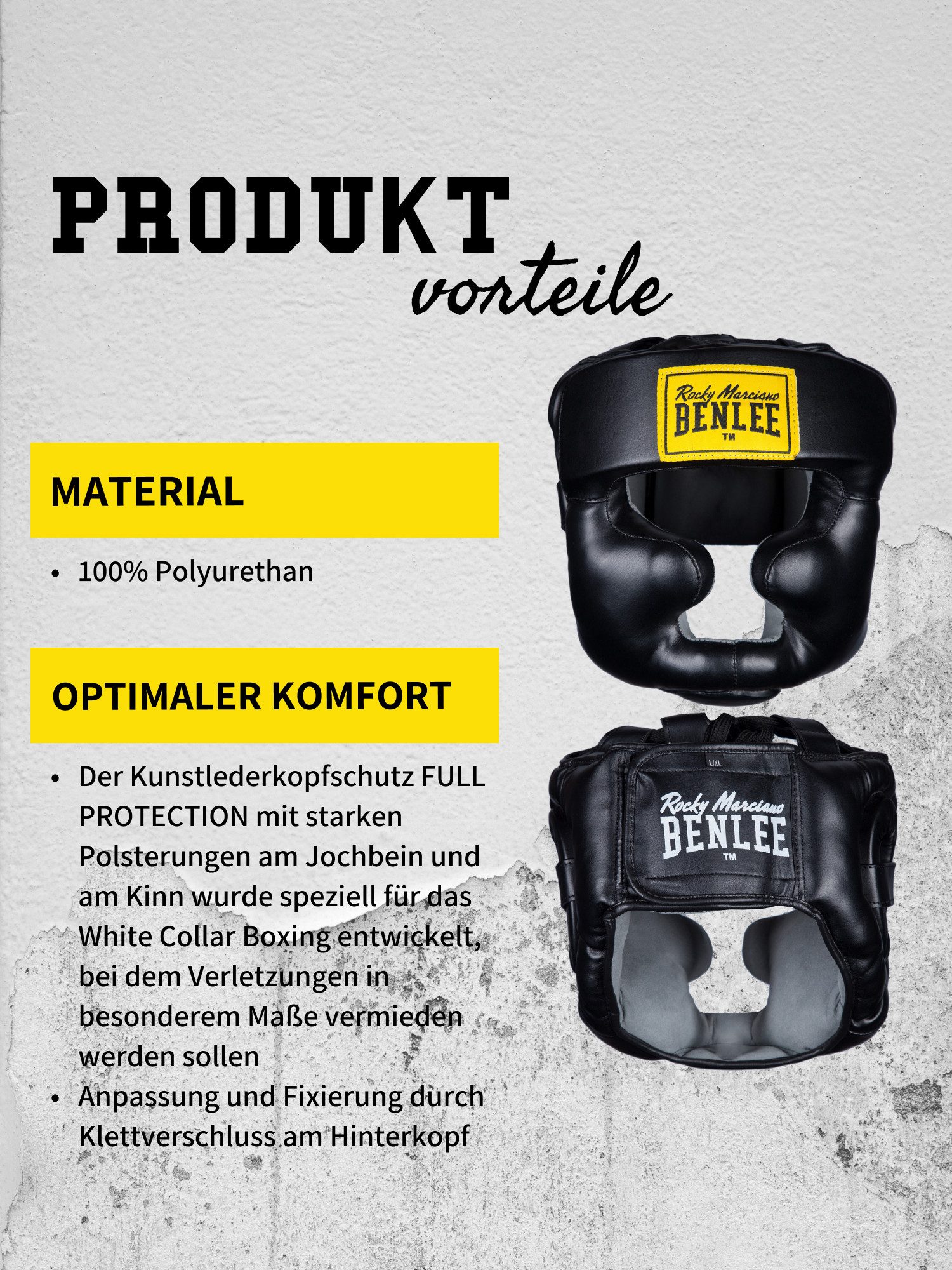 Benlee Rocky Marciano Kopfschutz FULL PROTECTION (1-tlg)