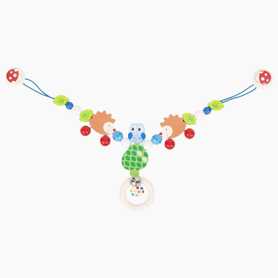 goki Kinderwagenkette Kinderwagenkette Igel und Eule (packung, 1-tlg., set), Ein kleines Kunstwerke aus hochwertigem Holz