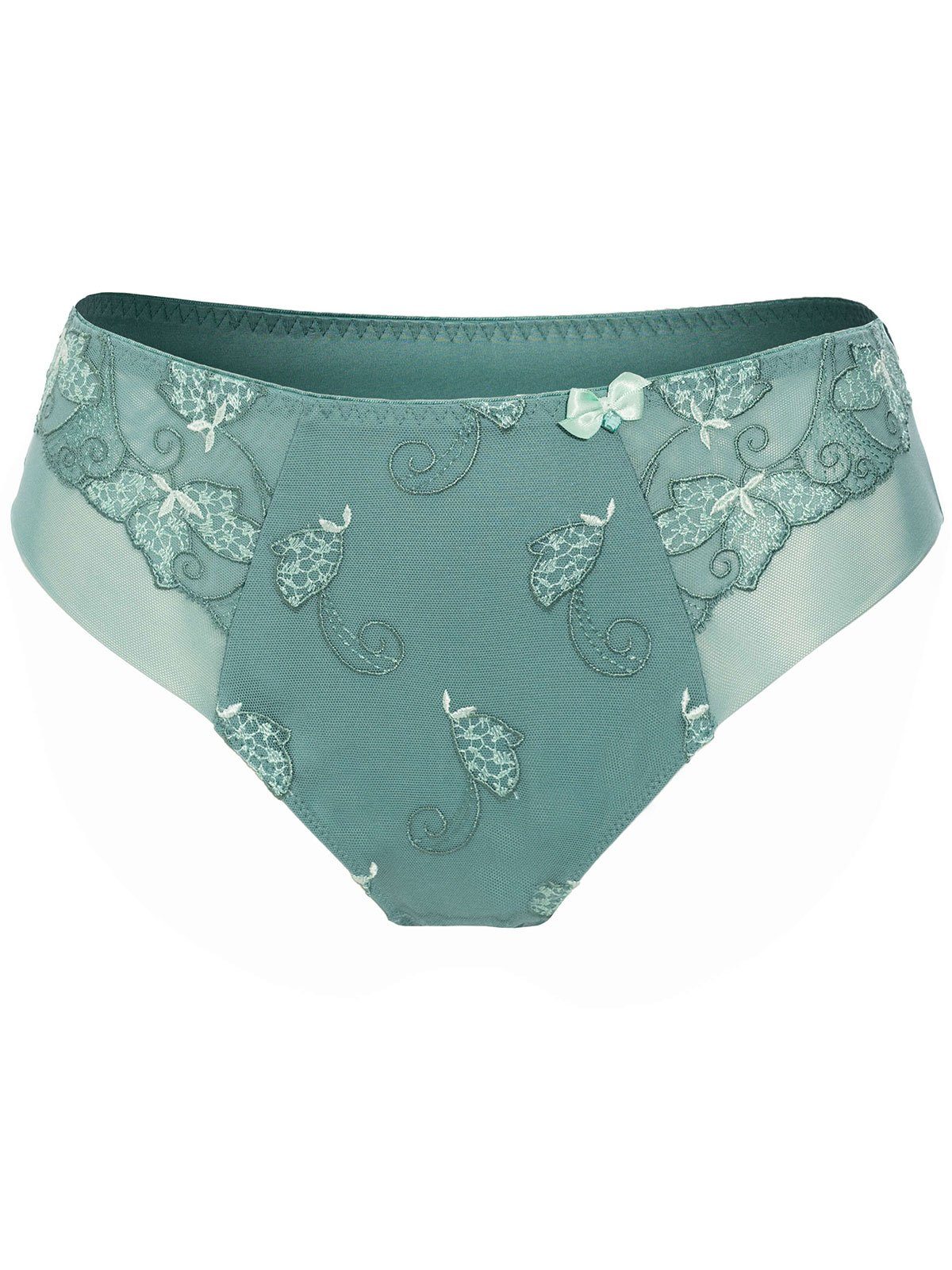 Zwickel Carla (Stück, Damen Taillenslip Ulla jade Dessous 1-St) Slip