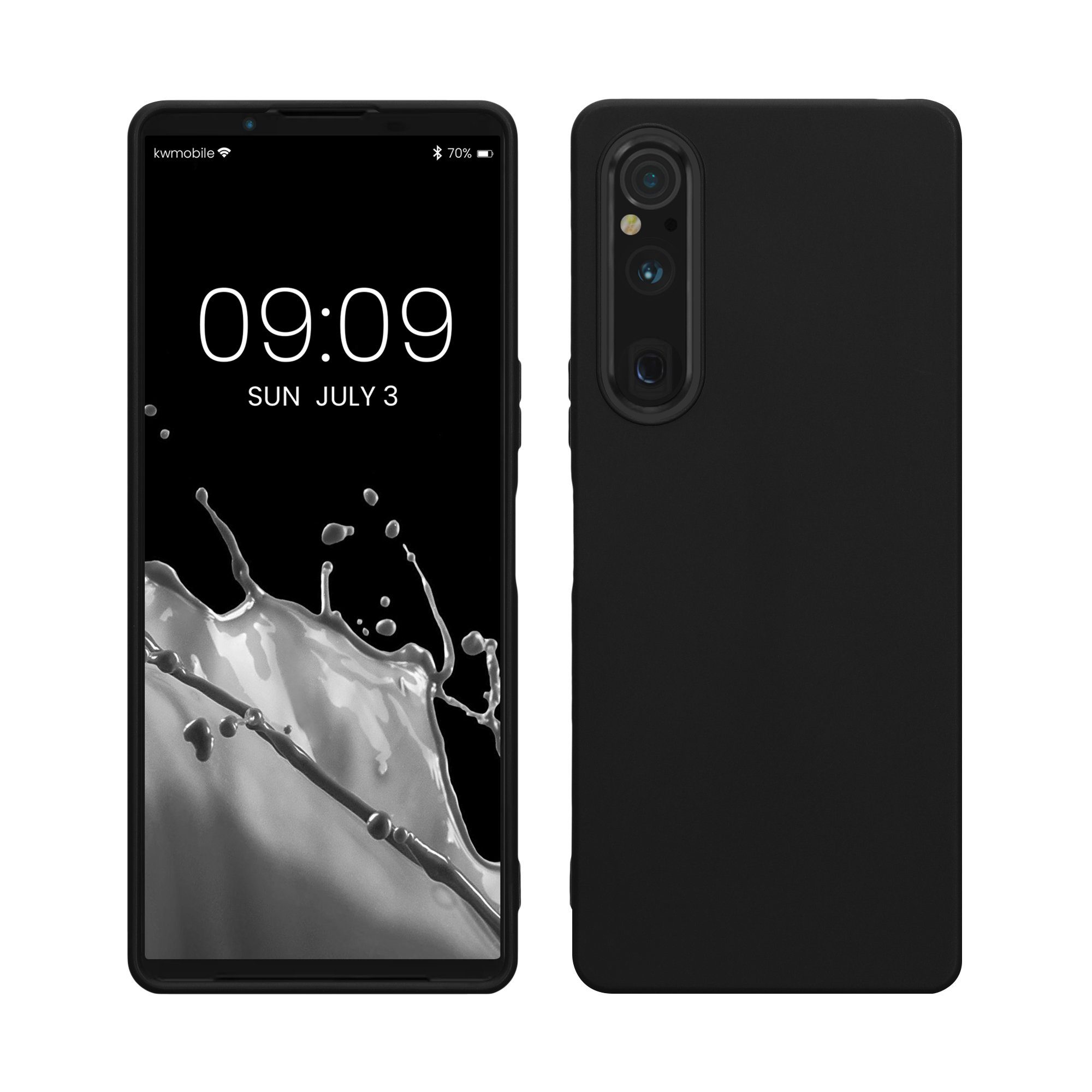 kwmobile Handyhülle Hülle für Sony Xperia 1 V, Hülle Silikon - Soft Handyhülle - Handy Case Cover
