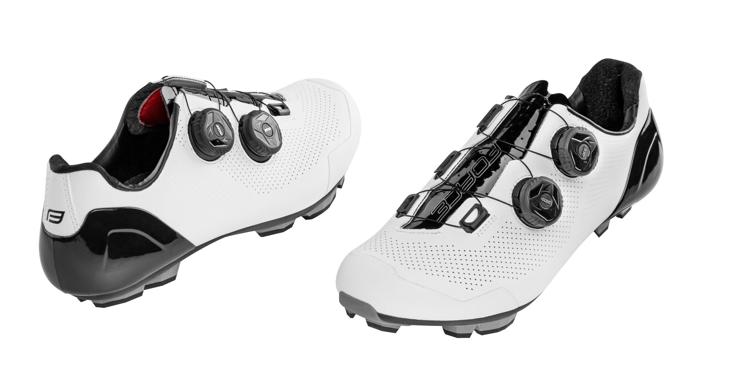 FORCE MTB Schuhe WARRIOR CARBON schwarz-weiß Fahrradschuh günstig online kaufen