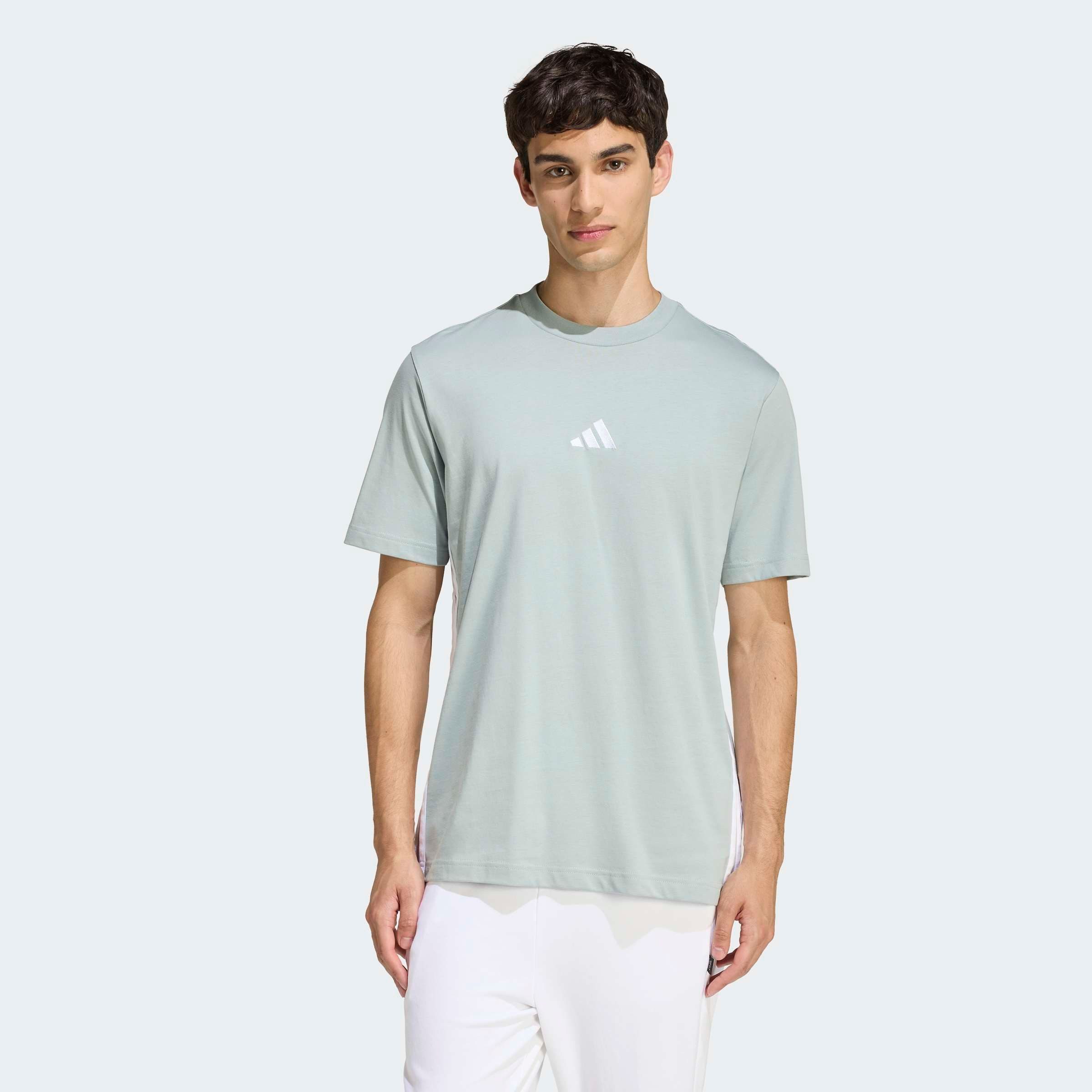 adidas Sportswear T-Shirt M 3S SJ T mit Rundhalsausschnitt, aus Baumwolle, günstig online kaufen