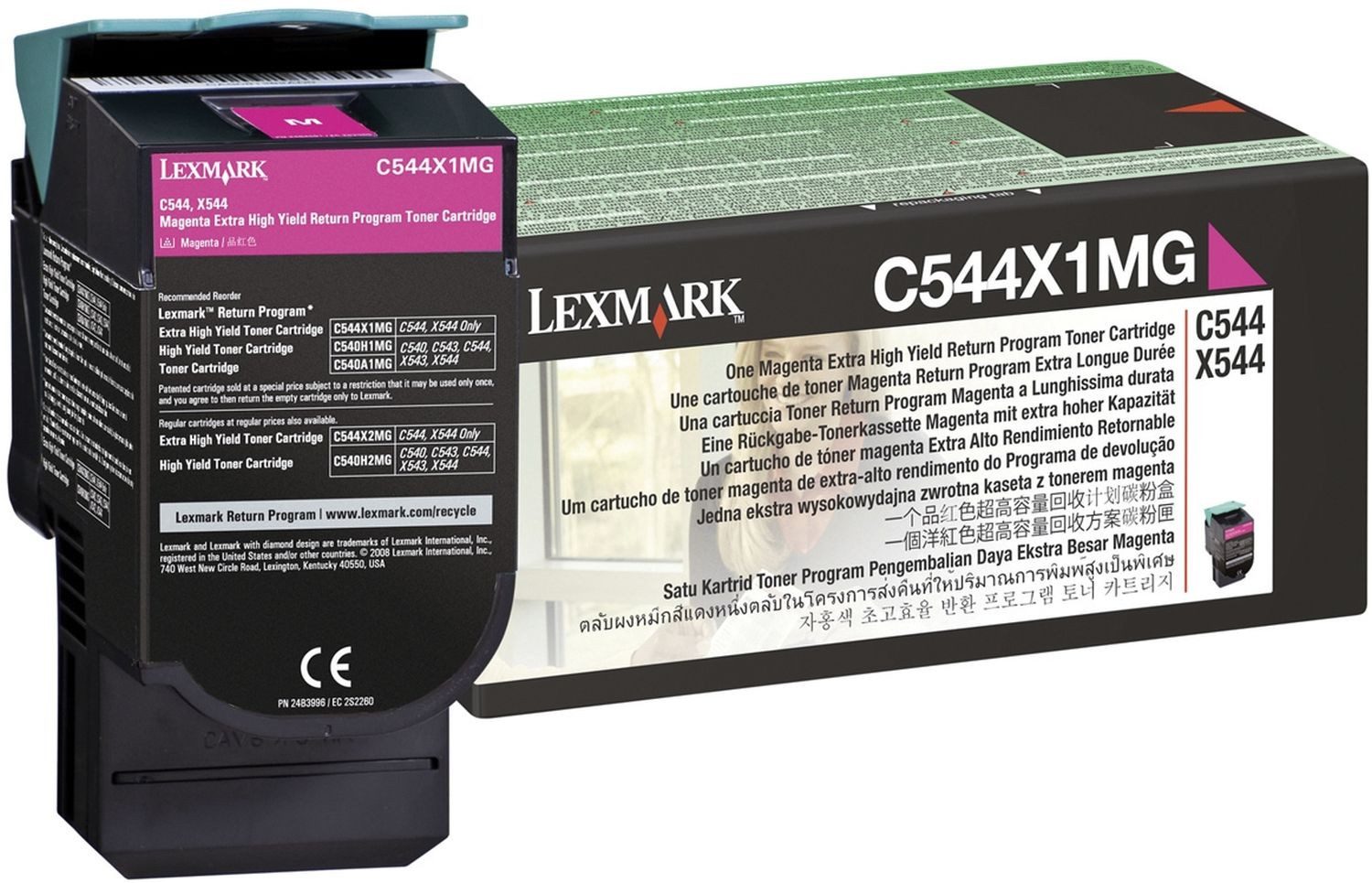 Tonerkartusche Toner magenta extra High-Capacity return program (00C544X1MG0C544X1MGC