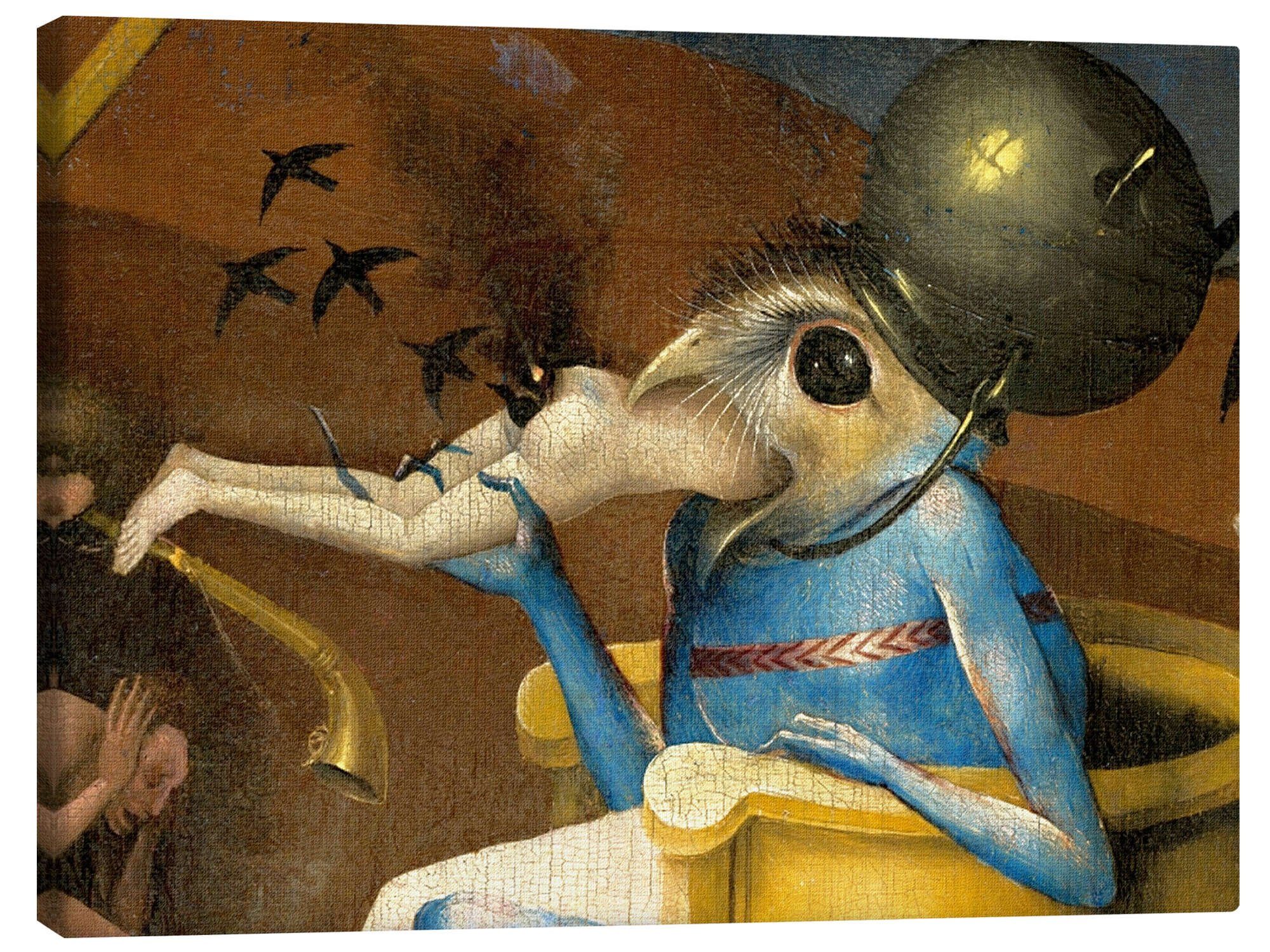 Posterlounge Leinwandbild Hieronymus Bosch, Der Garten der Lüste Die