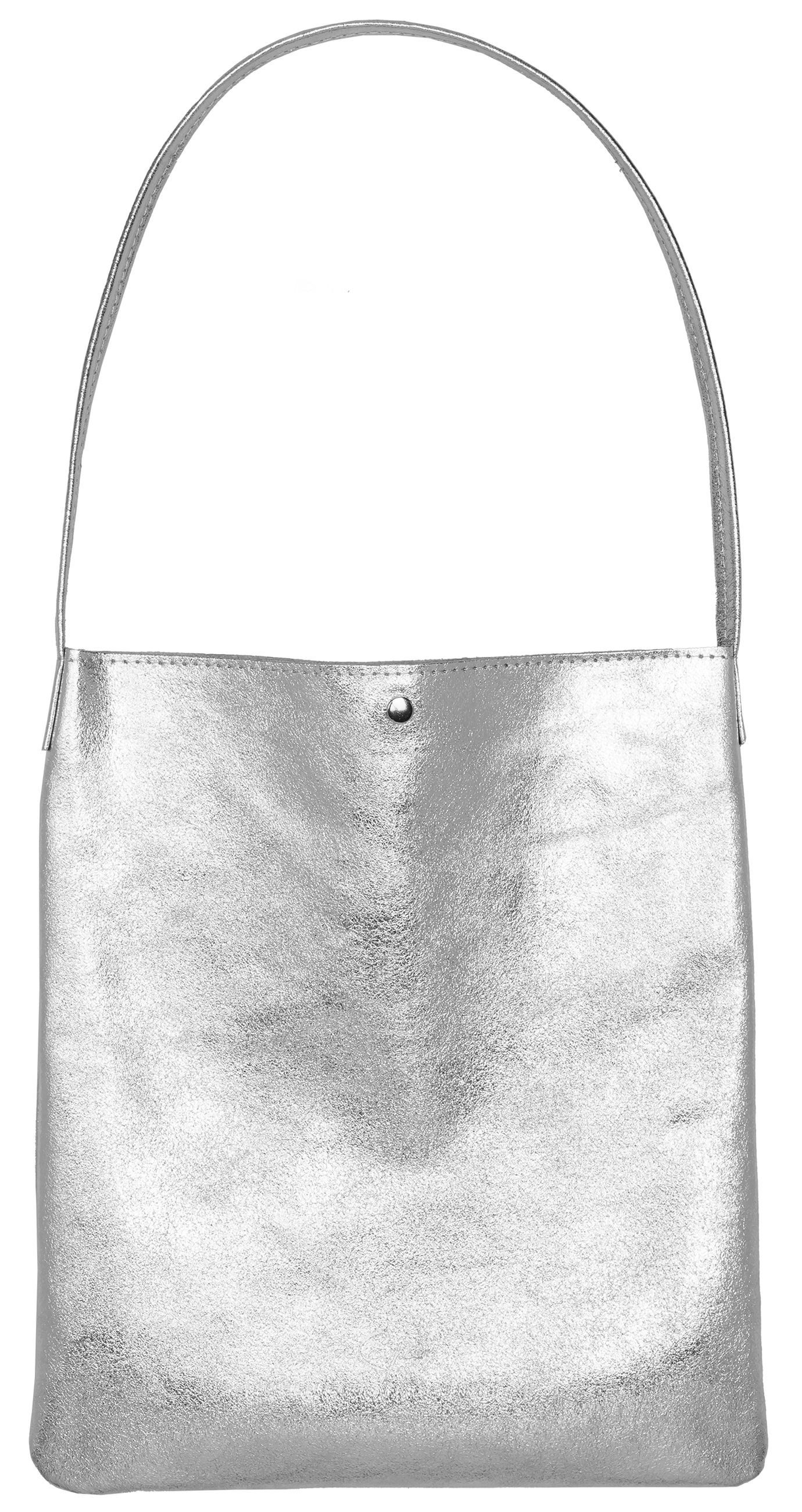 Caspar Schultertasche Mittelgroßer Leder Shopper Damen Tasche - CLASSIC LIN günstig online kaufen