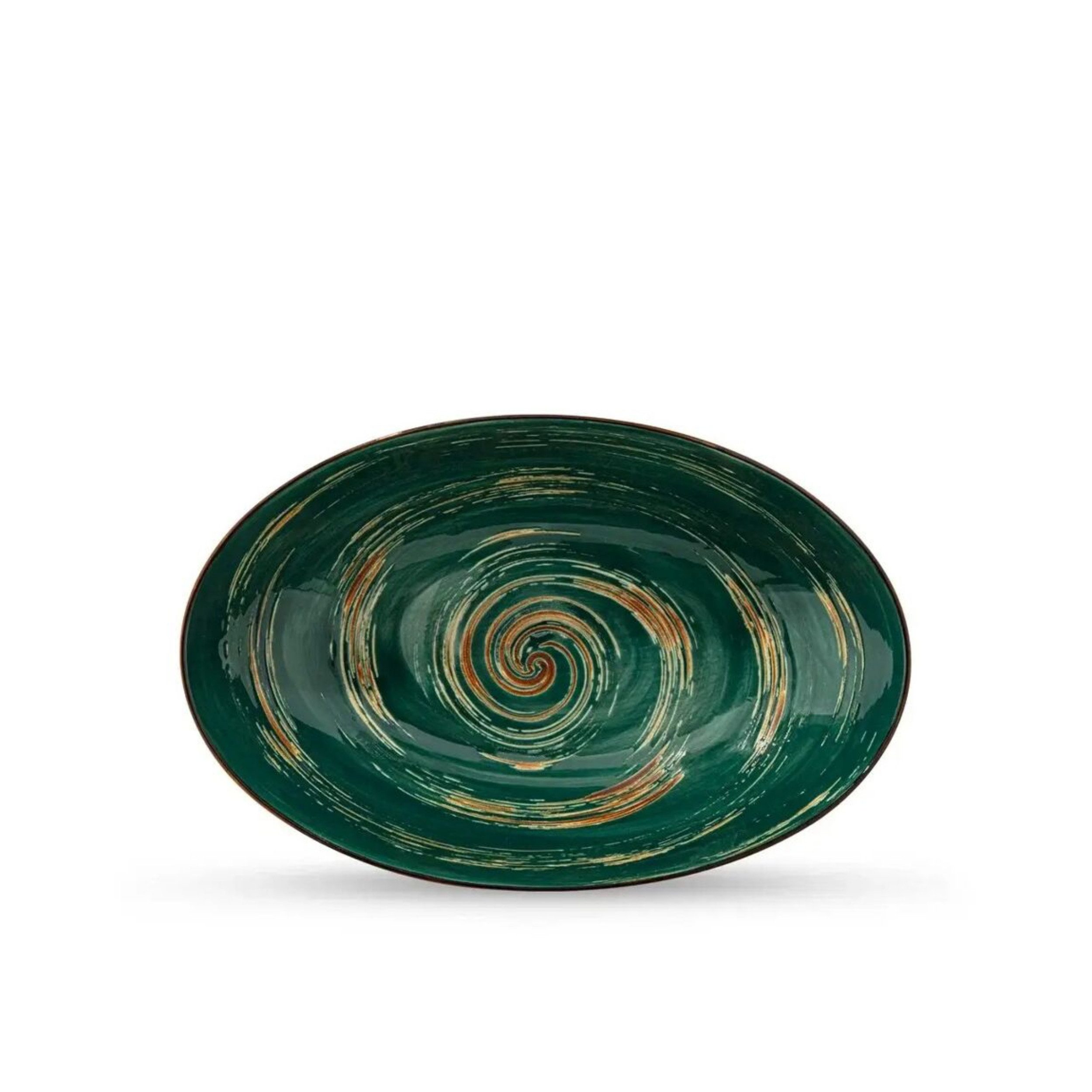 Wilmax England Geschirr-Set, Tiefe große ovale Schale 30 x 19,5 cm - ColorBoom - Spiral Collection