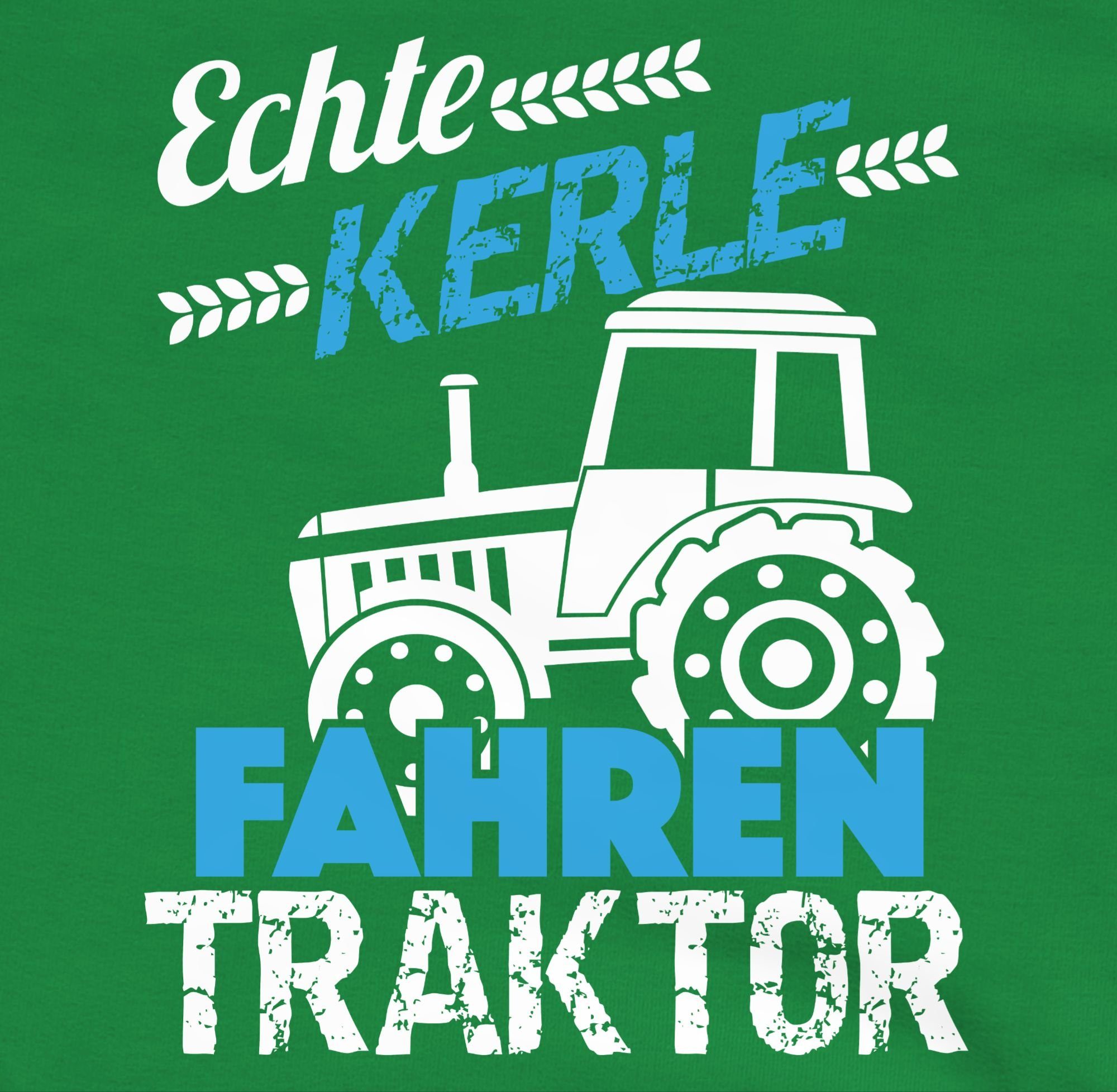 Shirtracer Sweatshirt Traktor Traktor Echte fahren Kerle Grün 1