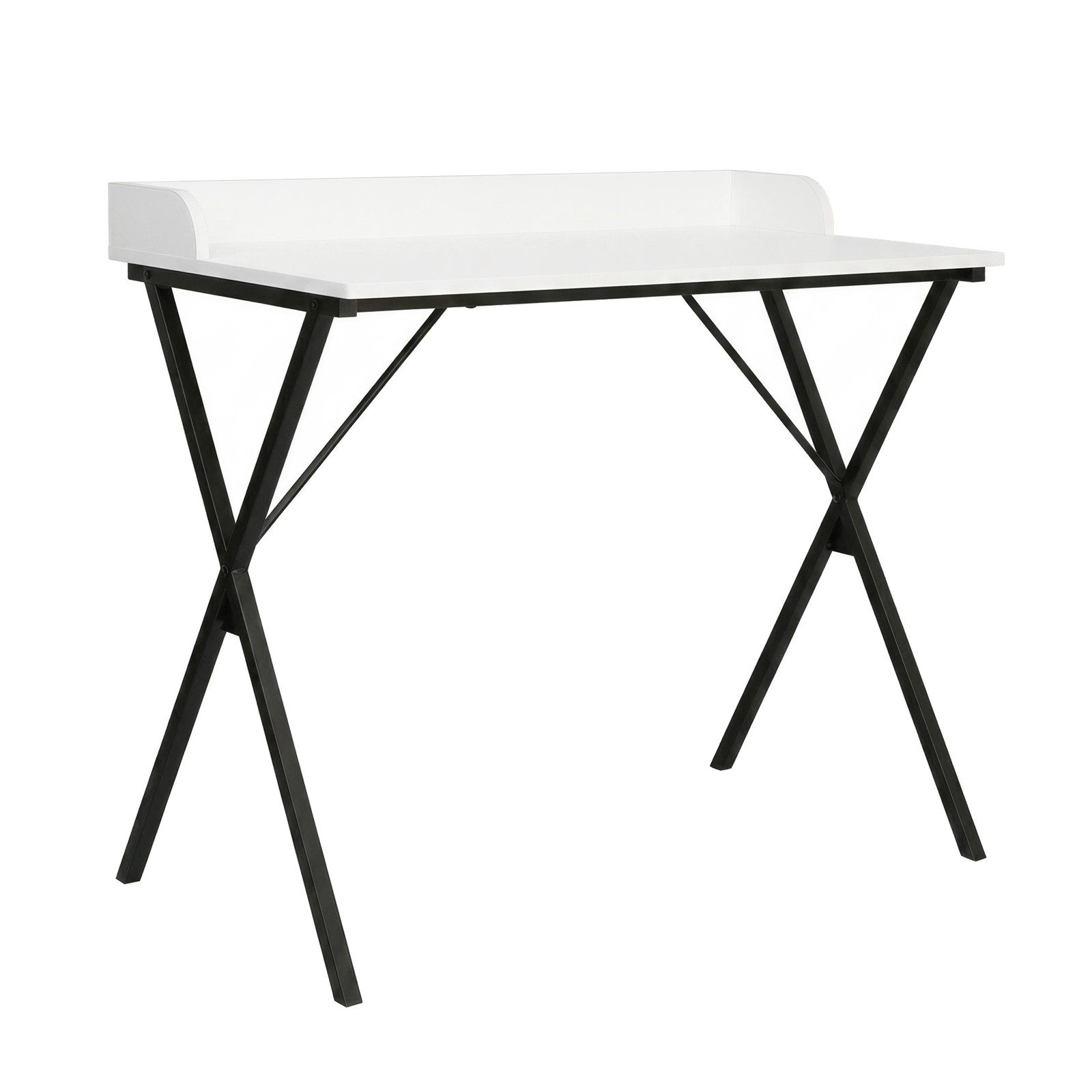 HTI-Living Schreibtisch Cedrik Weiß-Schwarz (Stück, 1-St., 1 Schreibtisch)